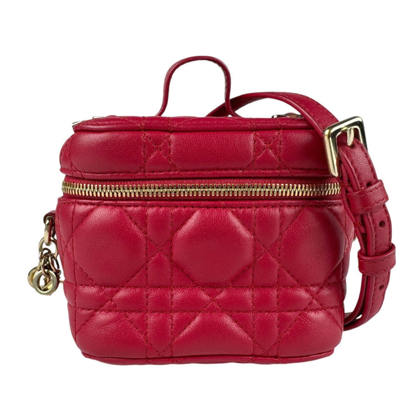 Christian Dior Red Color Leather Shoulder Bag ()