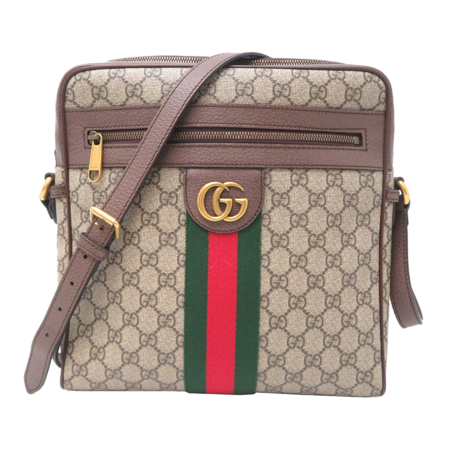 Gucci Sherry Line Beige Gg Beige Pvc Shoulder Bag ( )