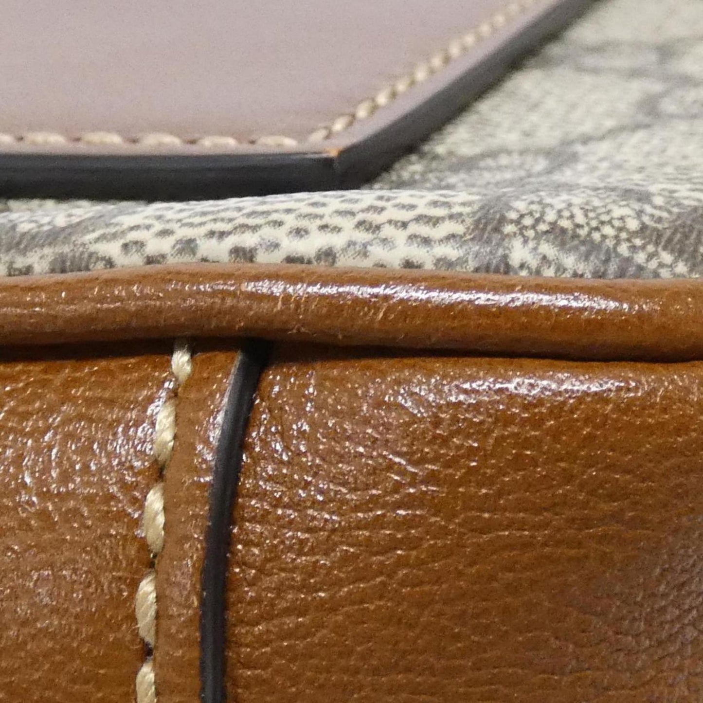 Gucci Beige Black Brown Gg Supreme Shoulder Bag ( )