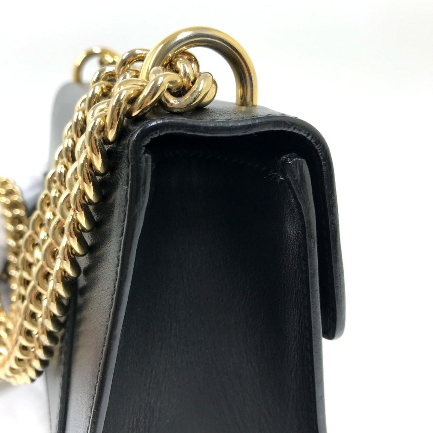 Gucci Black Leather Shoulder Bag ( )