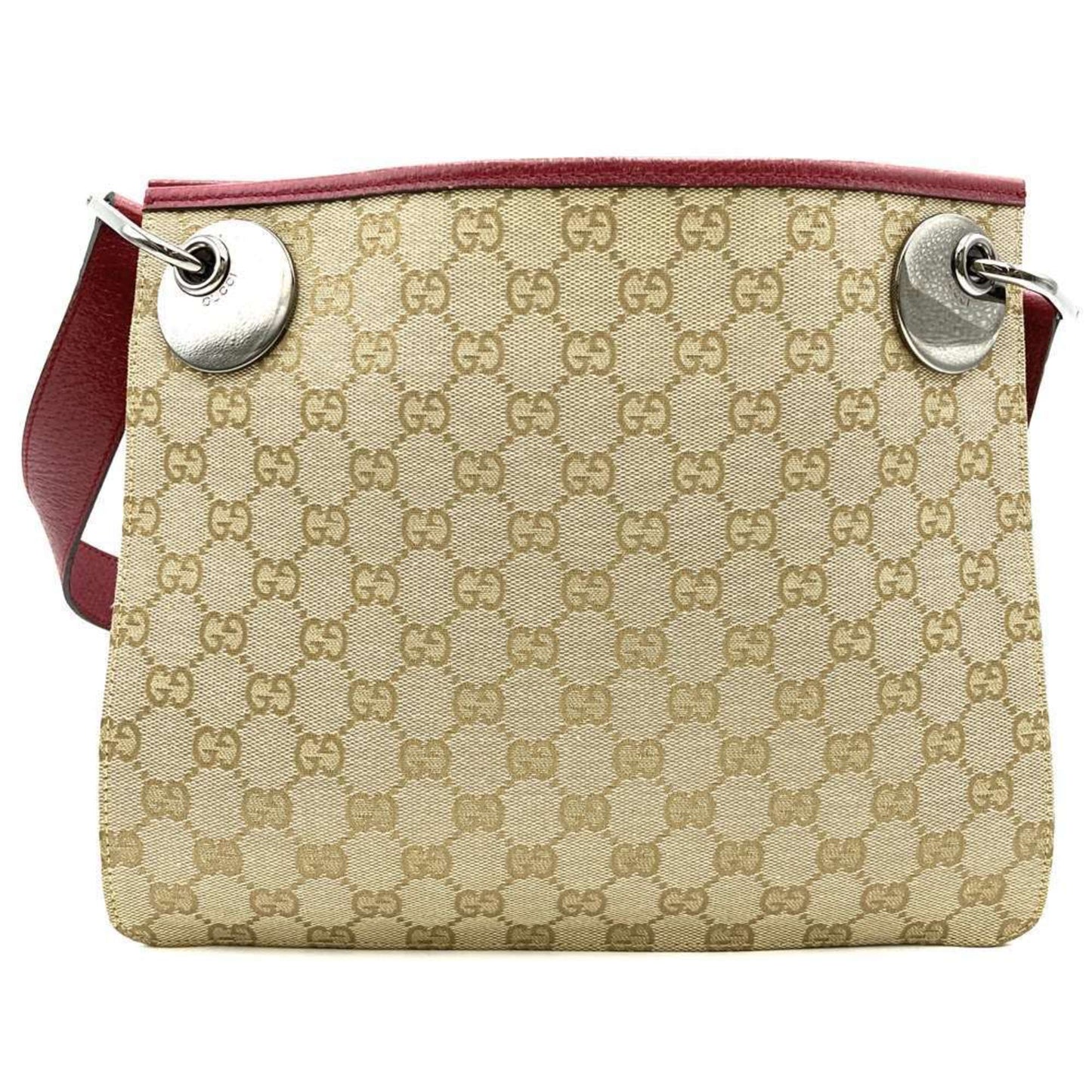 Gucci Gg Canvas Beige Gg Canvas Leather Shoulder Bag ( )