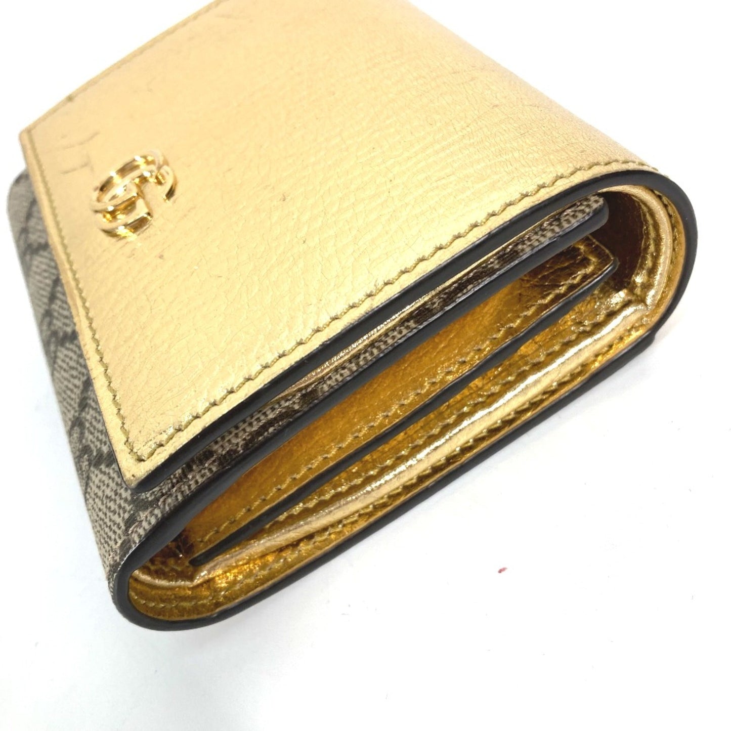 Gucci Gold Leather Wallet (Bi-Fold) ( )