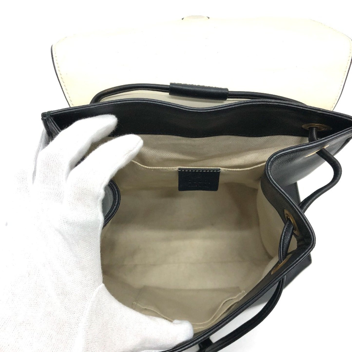 Gucci Black Leather Backpack ( )