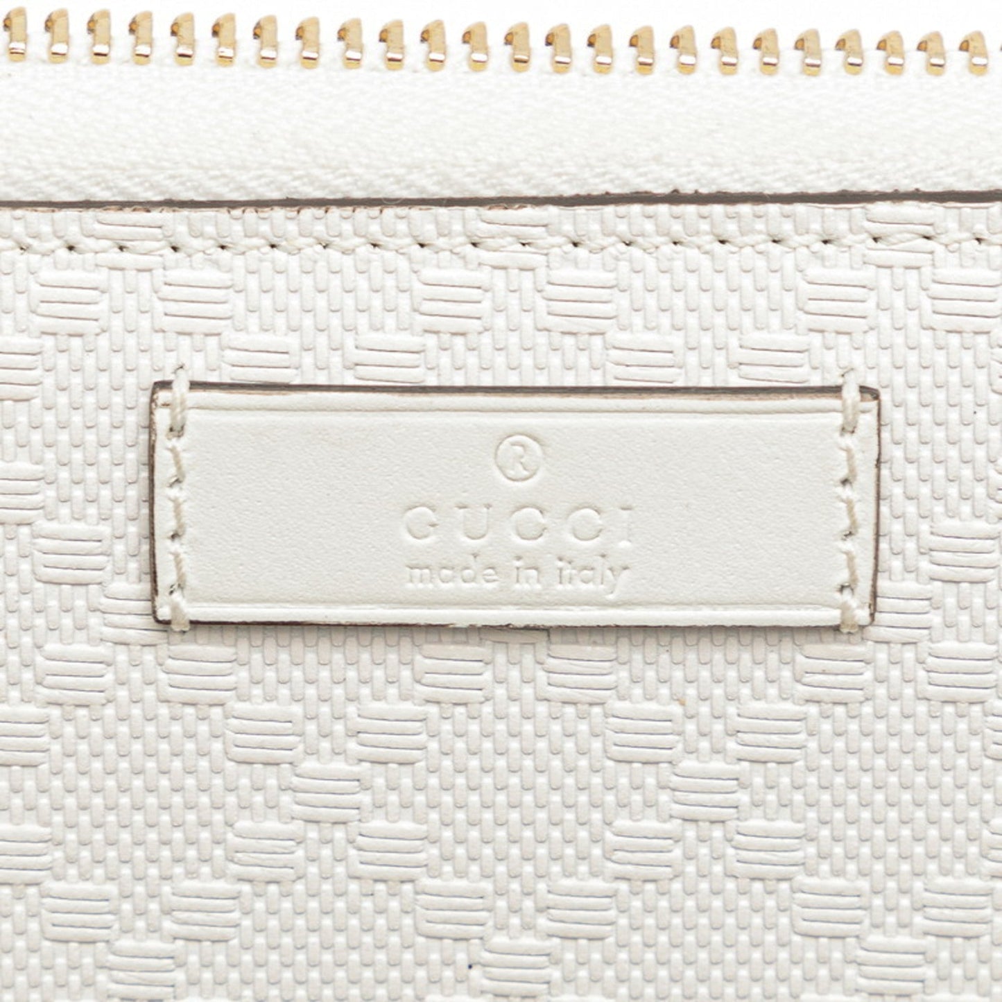 Gucci White Pvc Leather Long Wallet (Bi-Fold) ( )