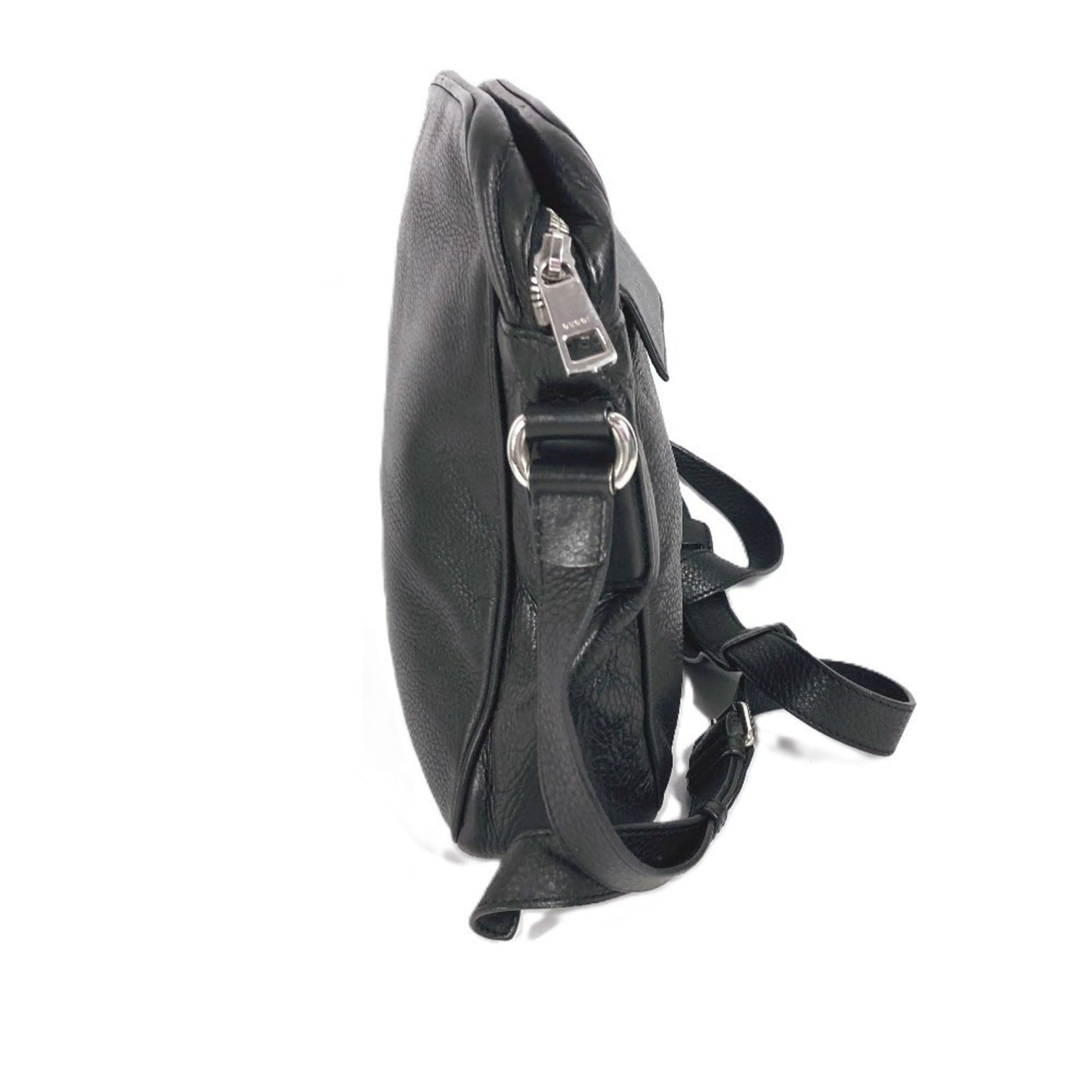 Gucci Black Leather Pochette Shoulder Bag ( )