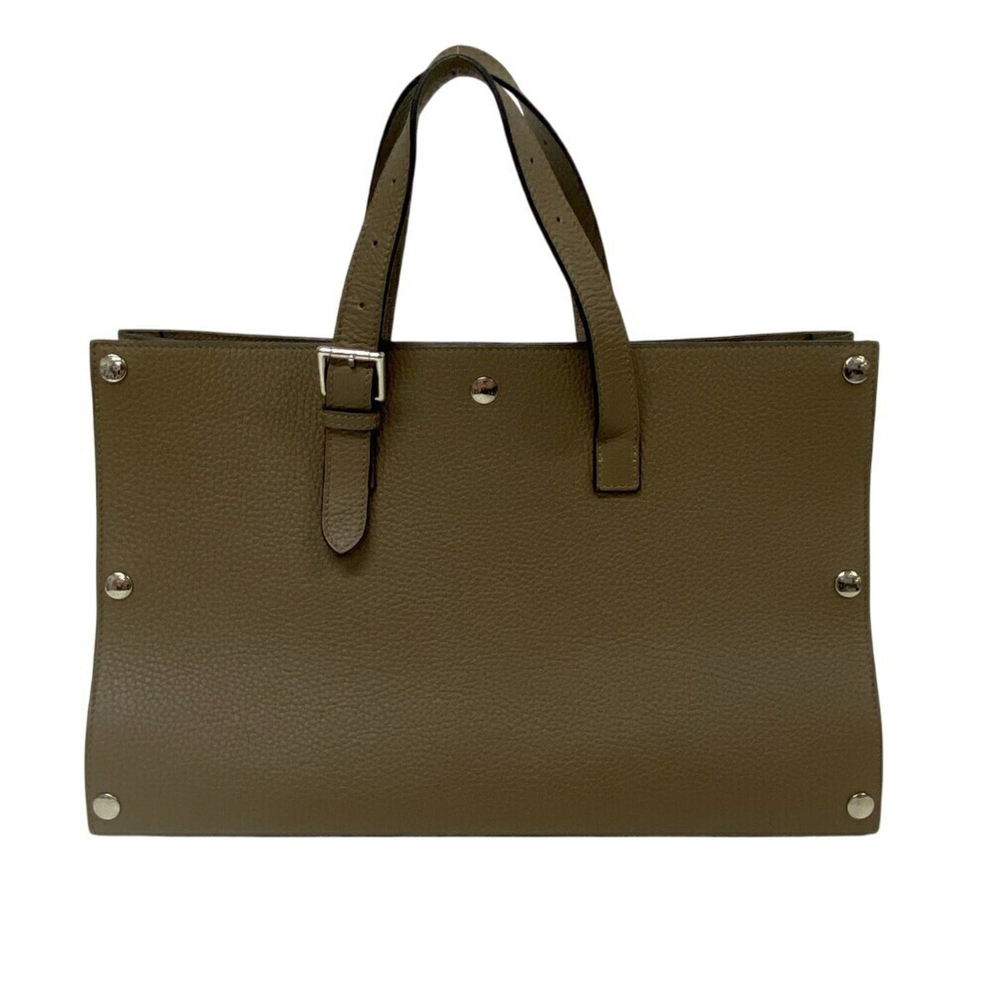 Hermes Etoupe Gray Taurillon Clemence Leather Leather Handbag ( )