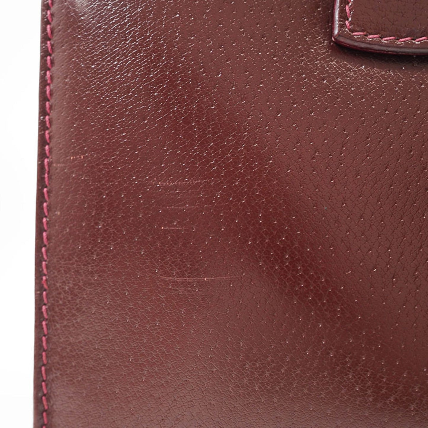 Gucci Bordeaux Leather Handbag ( )