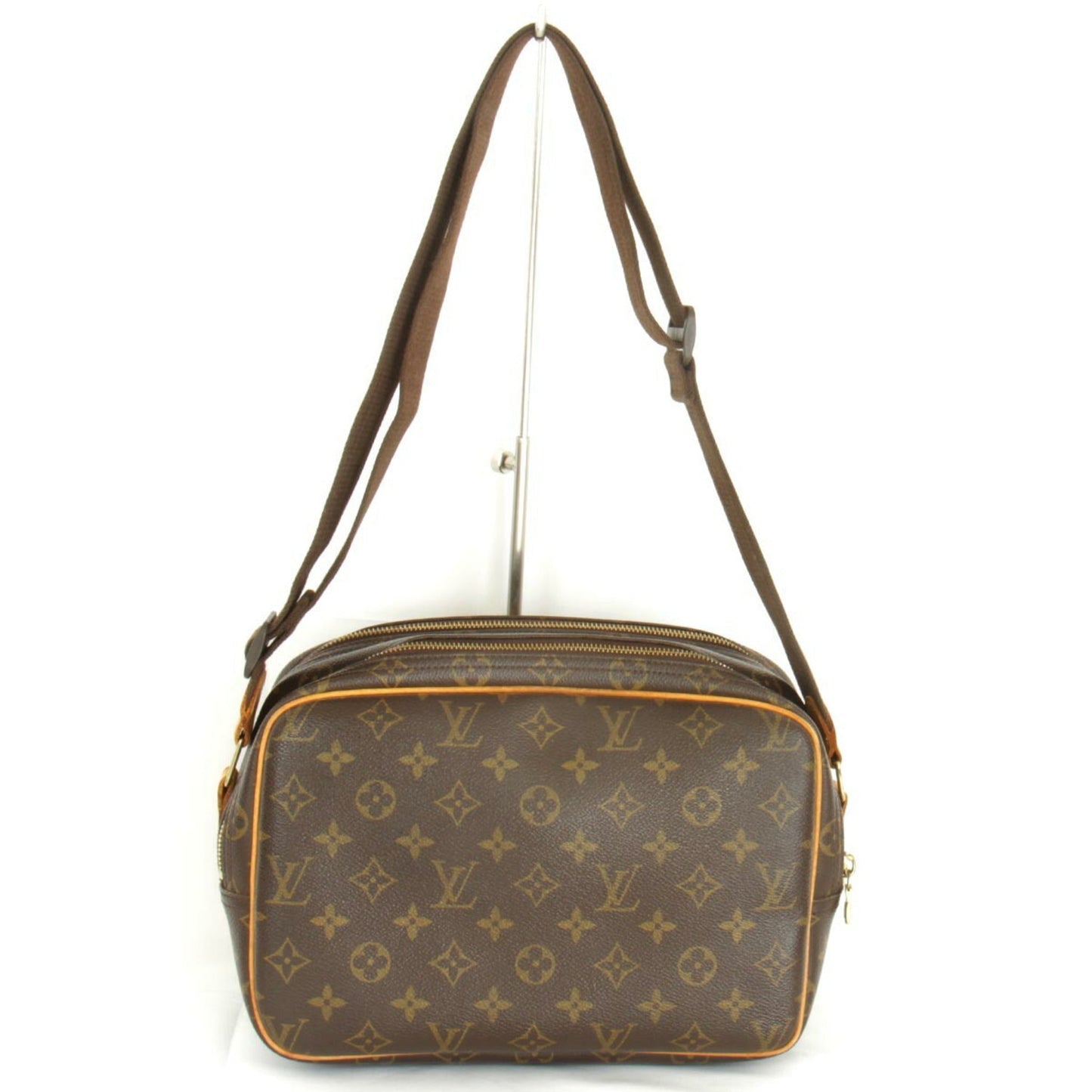 LOUIS VUITTON Reporter PM Shoulder Bag Monogram Canvas Women's