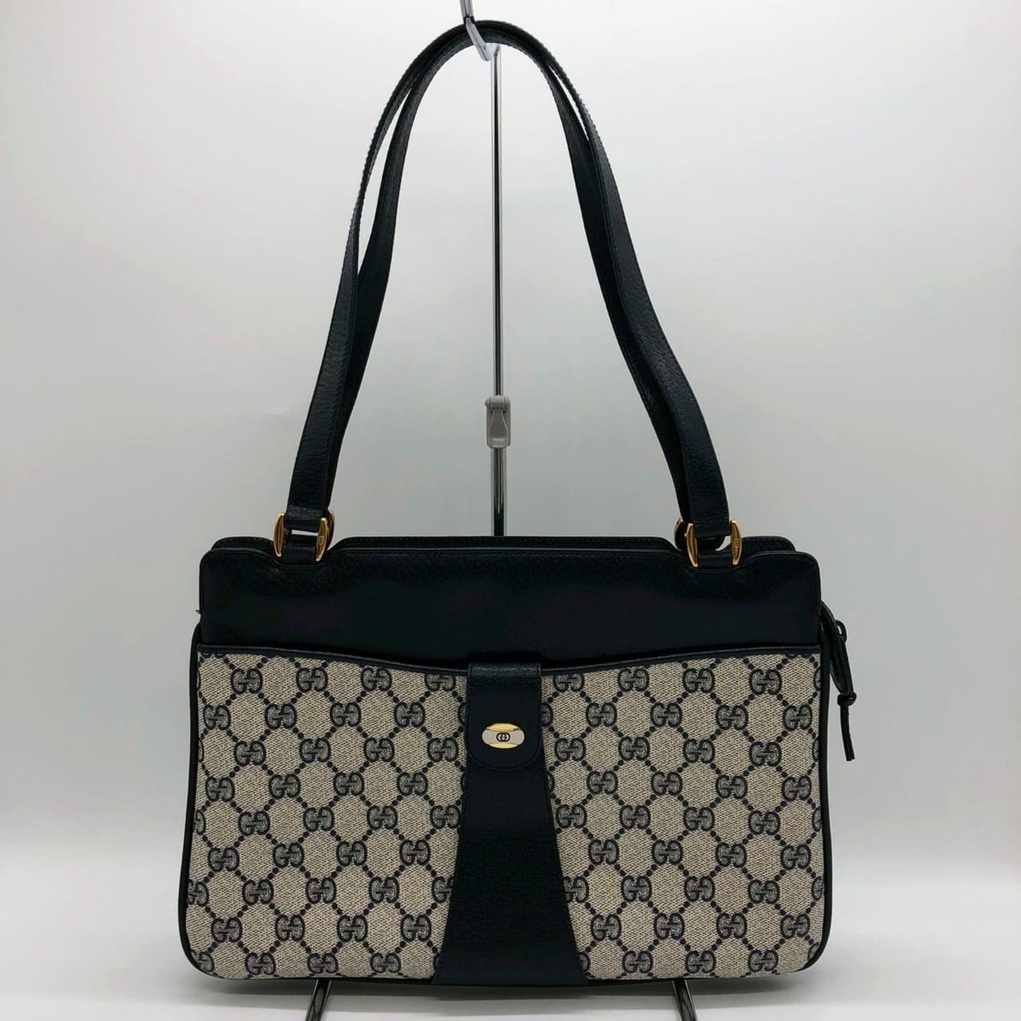 Gucci Navy Gg Supreme Handbag Shoulder Bag ( )