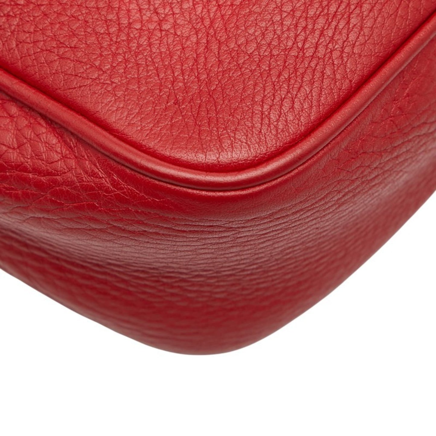 Gucci Red Color Leather Shoulder Bag ( )