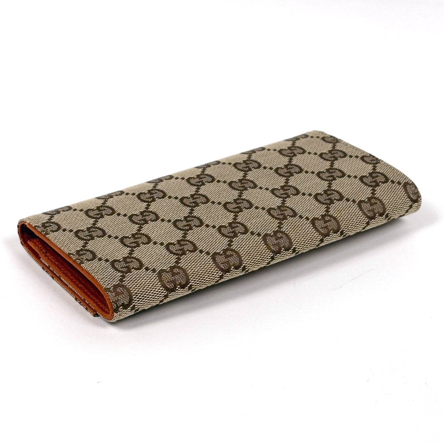 Gucci Brown Gg Canvas Long Wallet (Bi-Fold) ( )