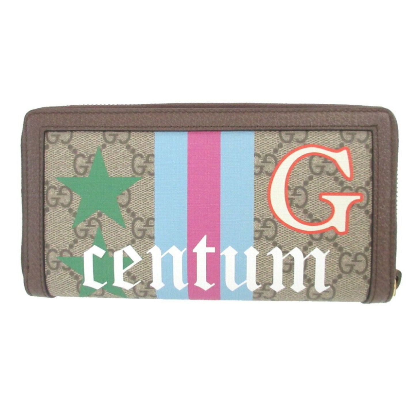 Gucci Beige Brown Gg Supreme Leather Coin Purse/Coin Case ( )