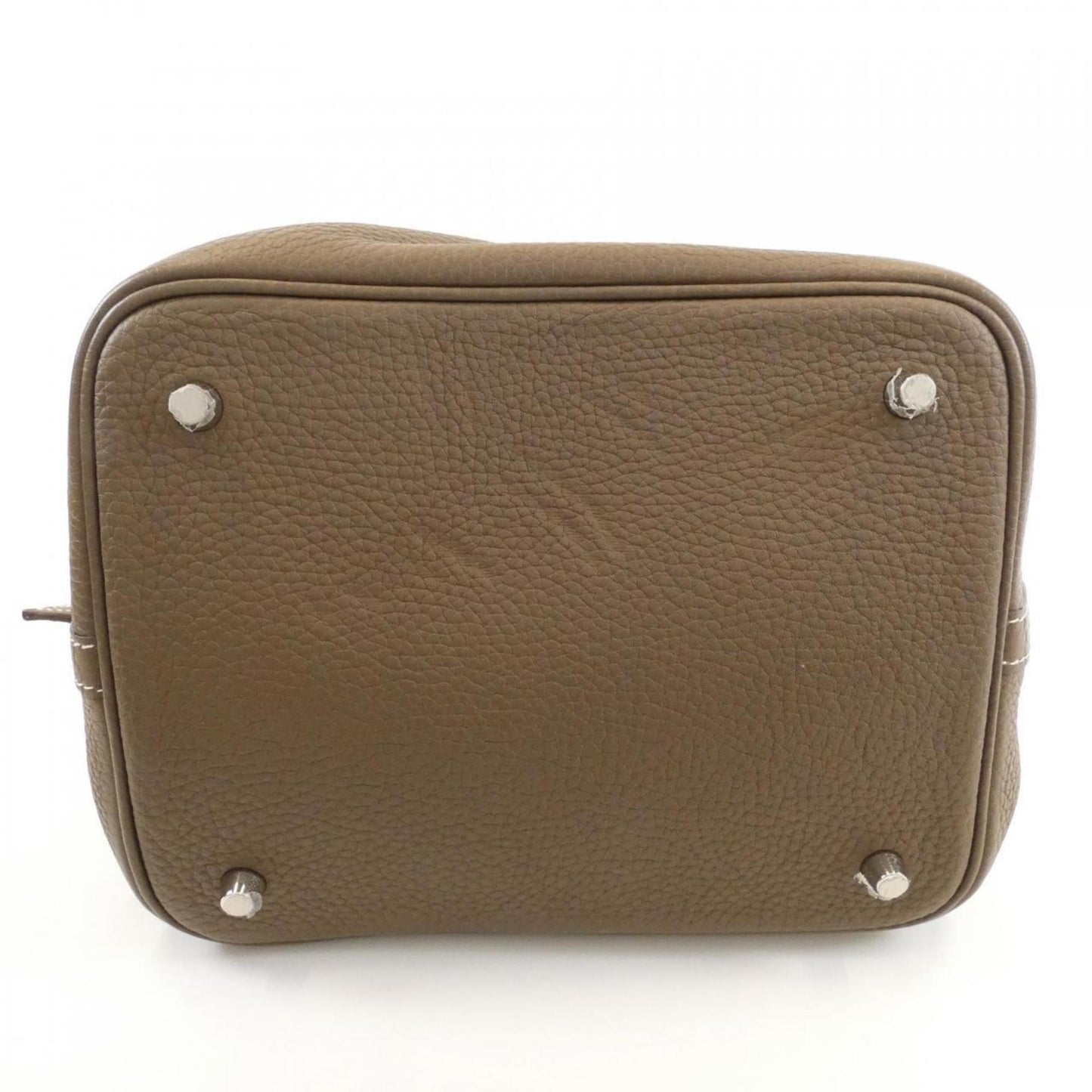 Hermes Picotin Etoupe Gray Taurillon Clemence Leather Handbag ( )