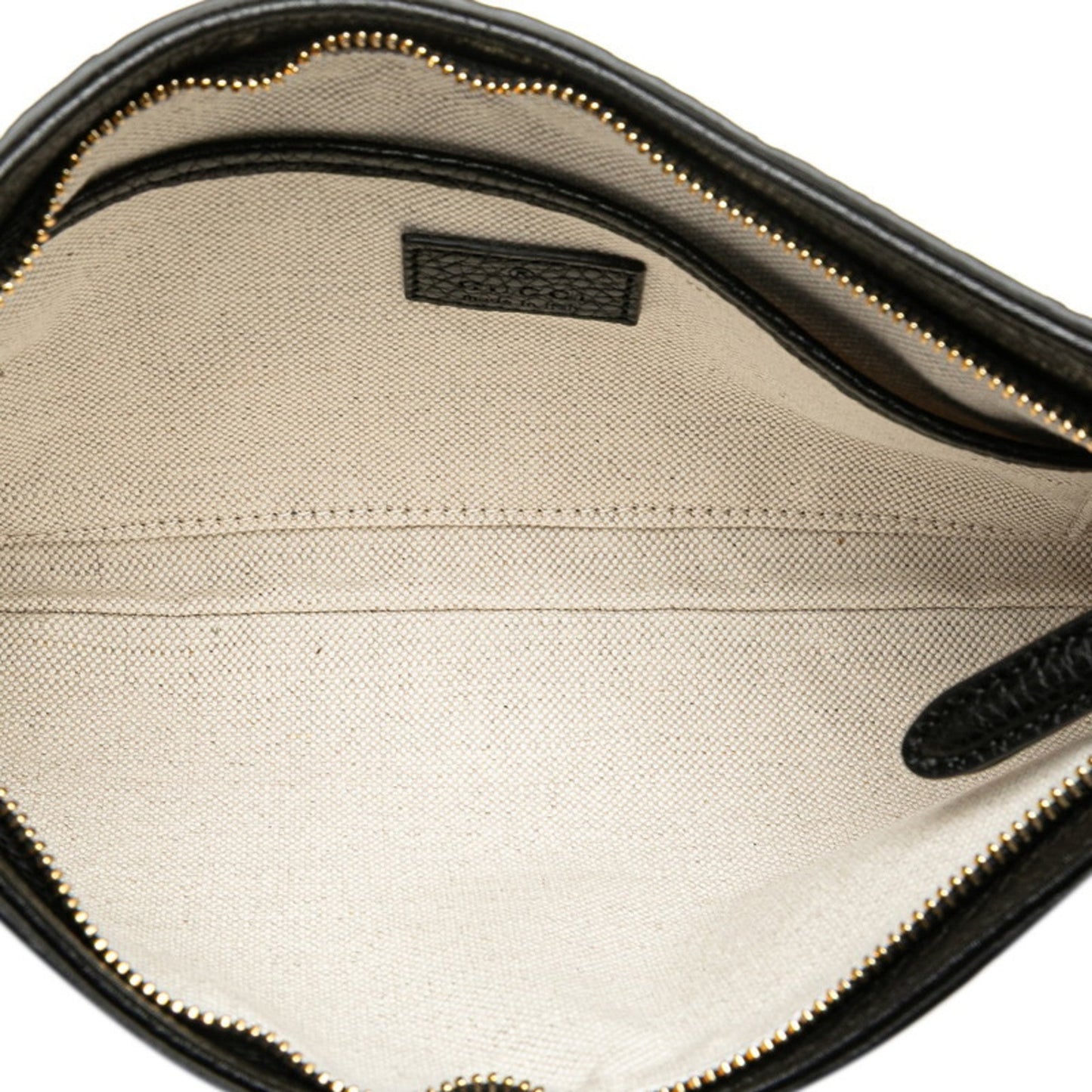 Gucci Black Leather Handbag Shoulder Bag ( )