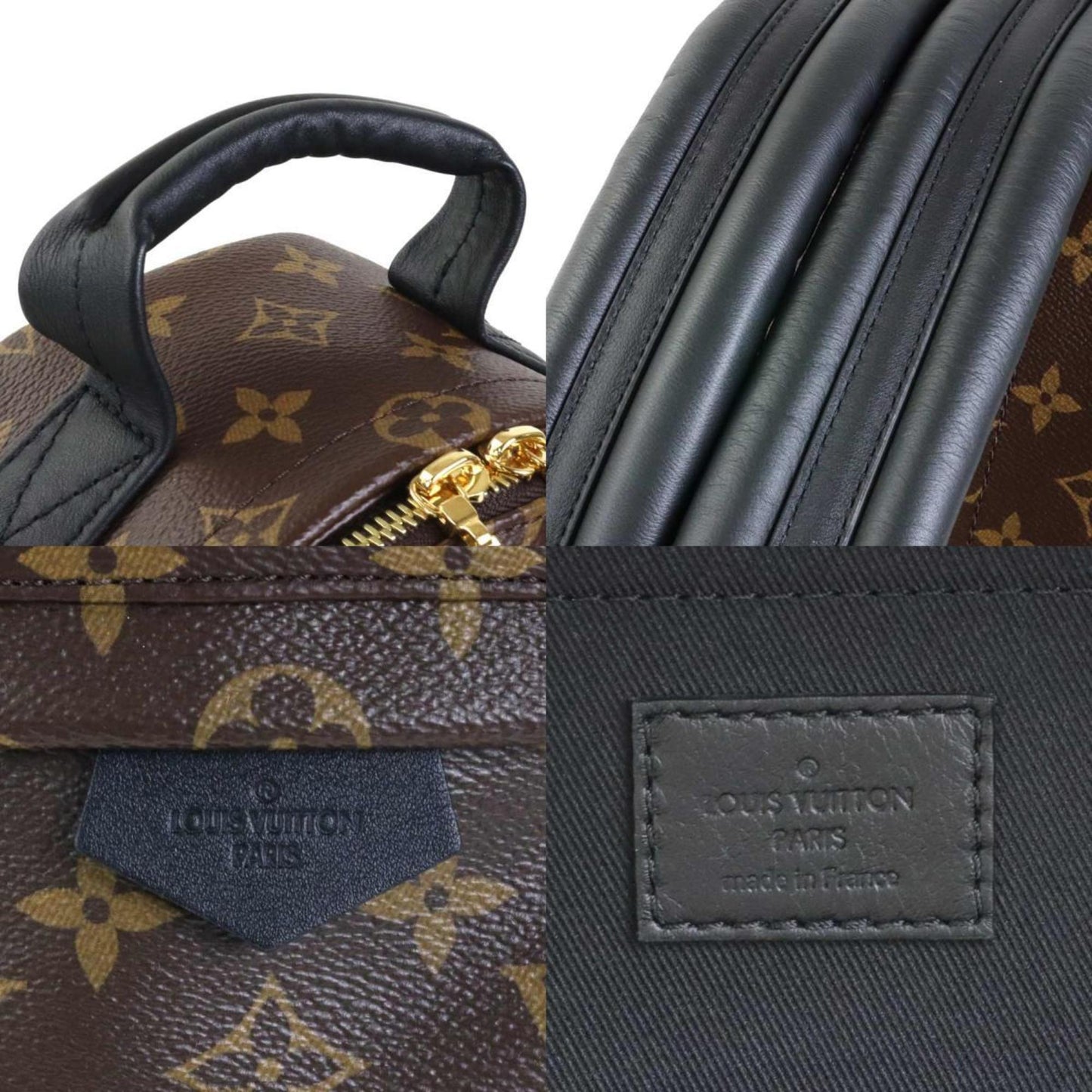 LOUIS VUITTON Backpack Monogram Palm Springs PM Canvas Brown Unisex M44871