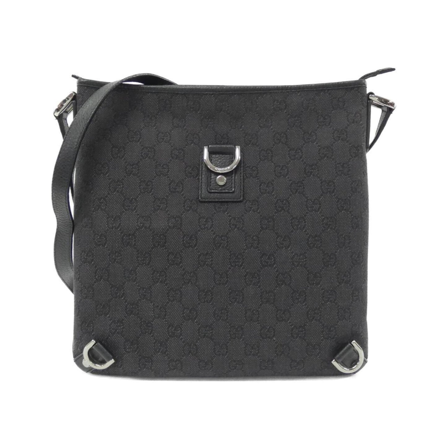 Gucci Black Denim Shoulder Bag ( )