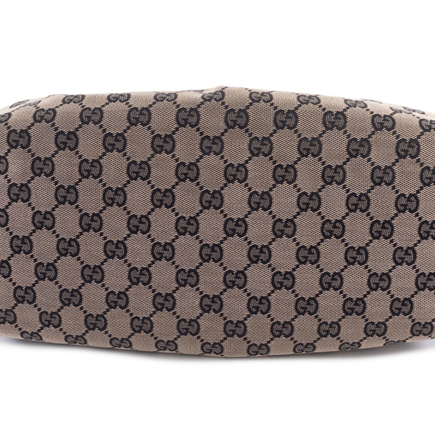 Gucci Gg Canvas Beige Black Gg Canvas Leather Handbag ( )