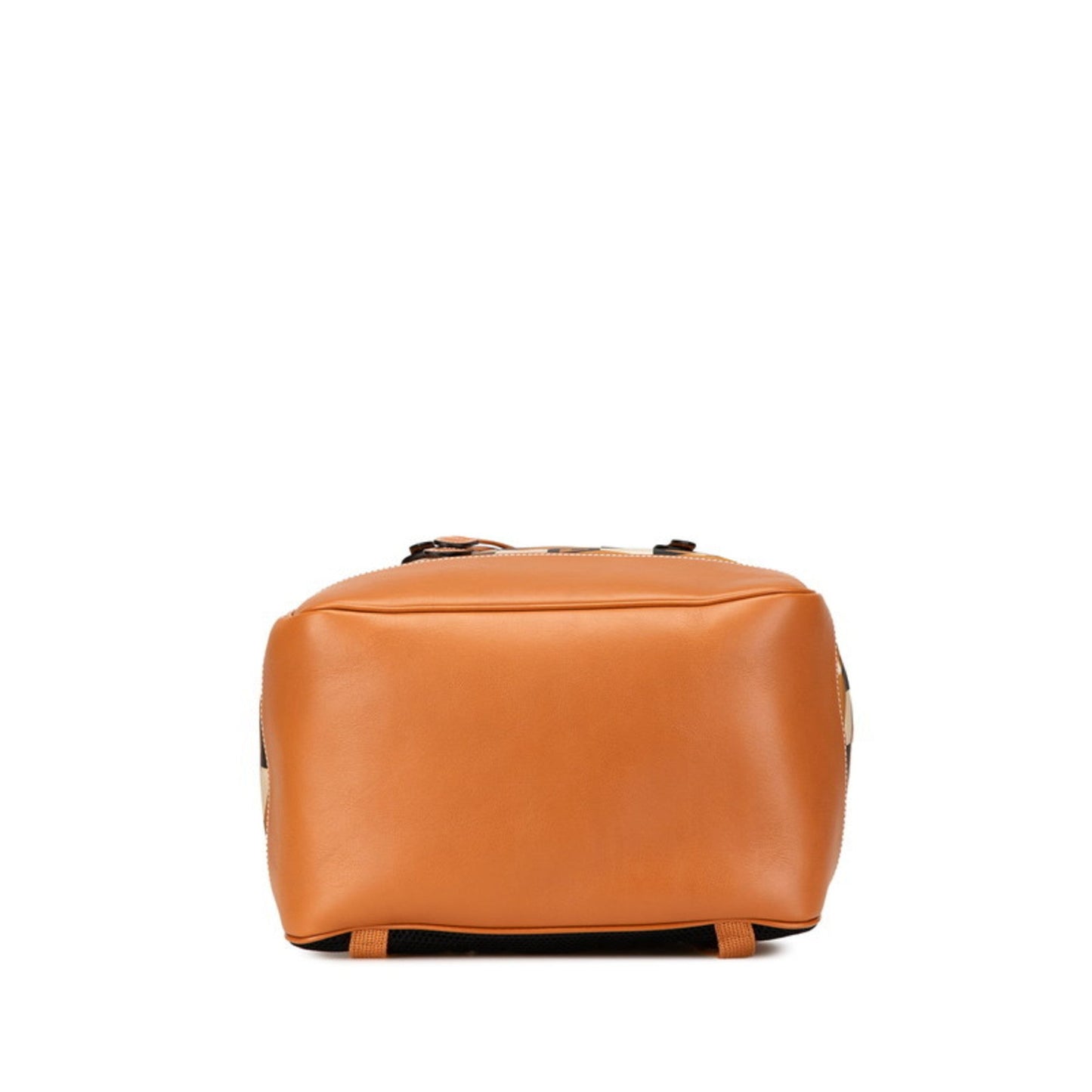 Gucci Beige Brown Red Color Nylon Leather Backpack ( )