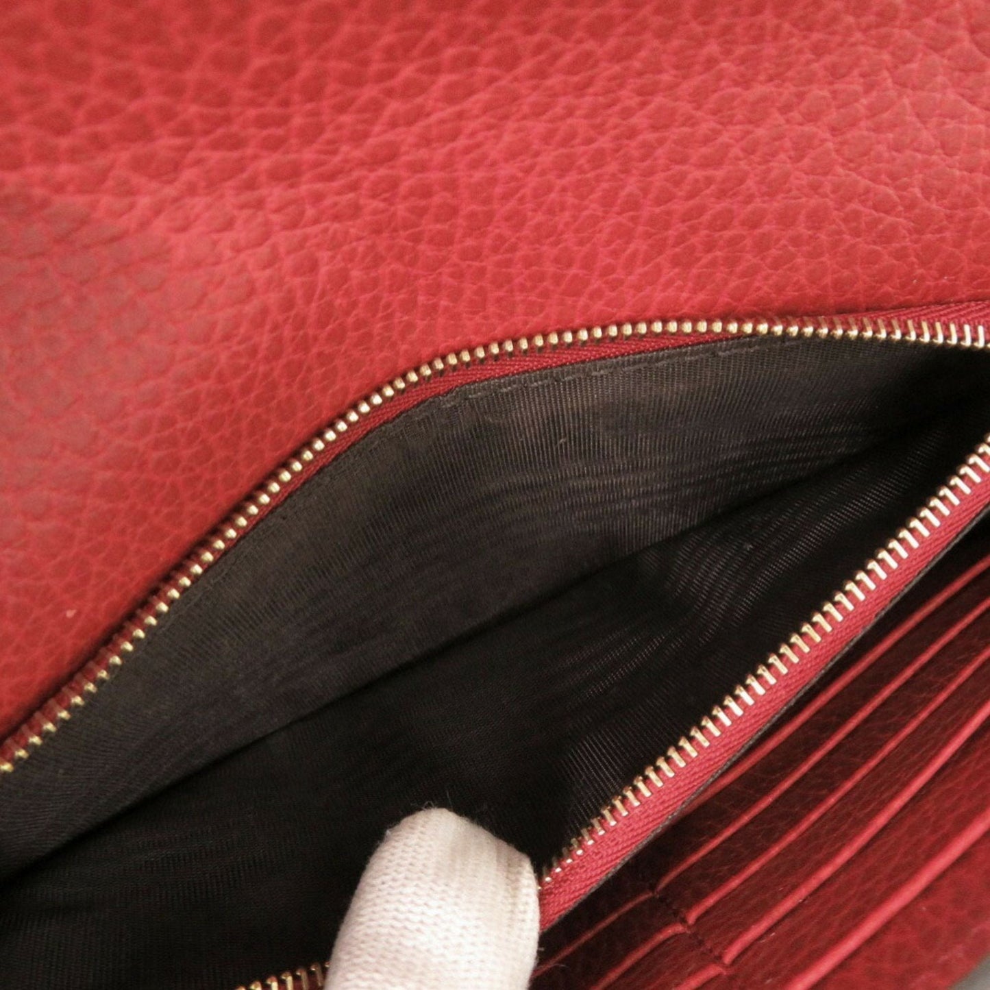 Gucci Red Color Leather Shoulder Bag ( )