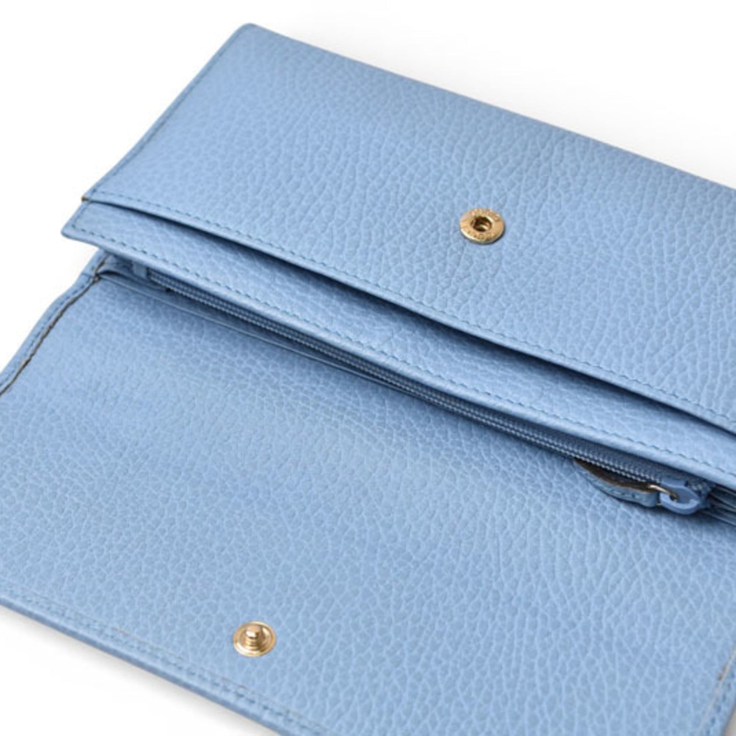 Gucci Blue Leather Long Wallet (Bi-Fold) ( )