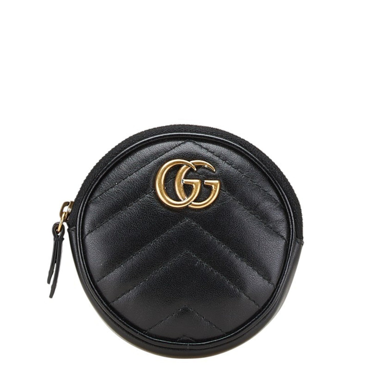 Gucci Black Leather Coin Purse/Coin Case ( )