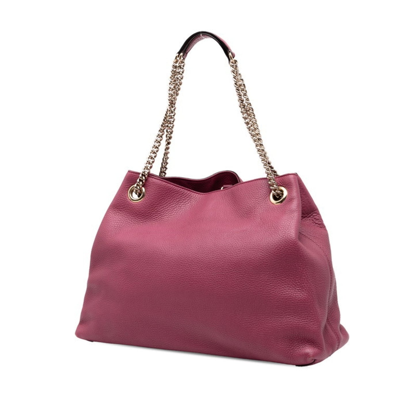 Gucci Purple Leather Shoulder Bag Tote Bag ( )