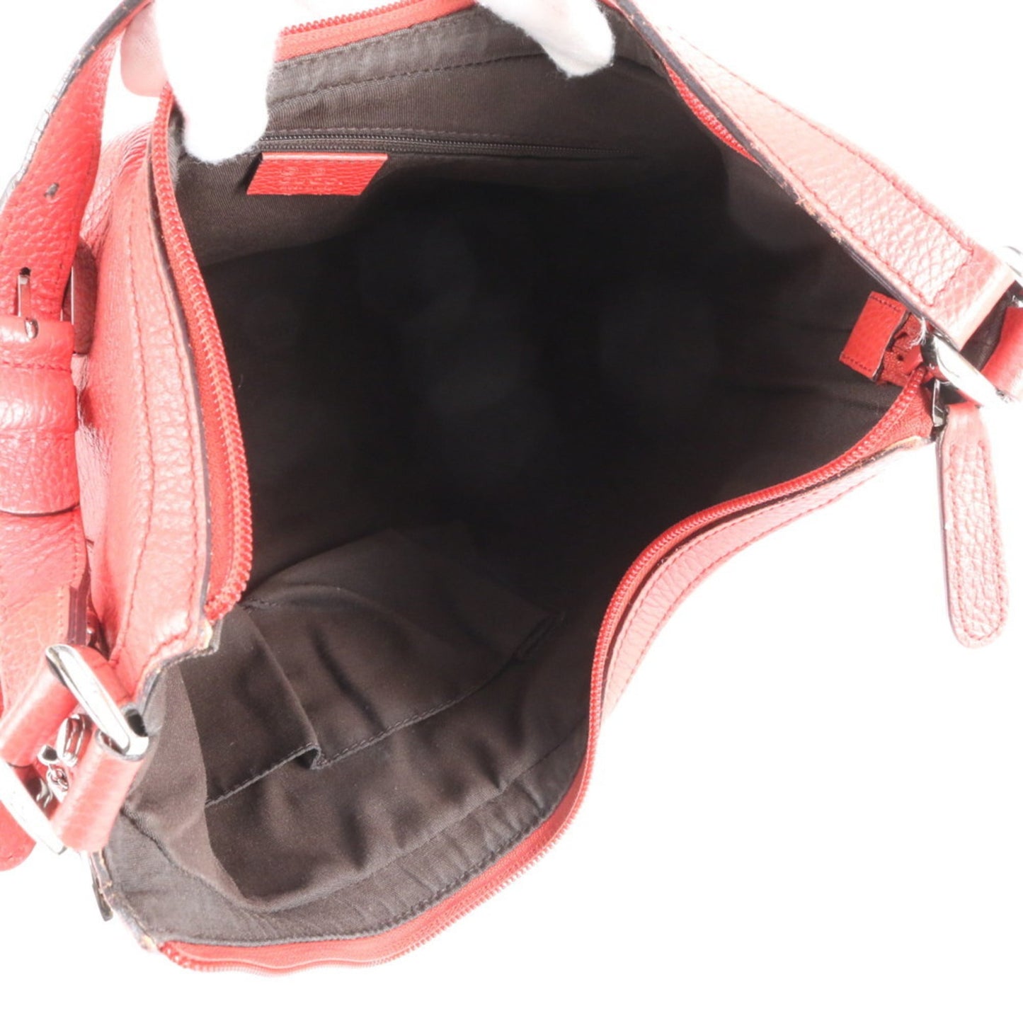 Gucci Red Color Leather Shoulder Bag ( )