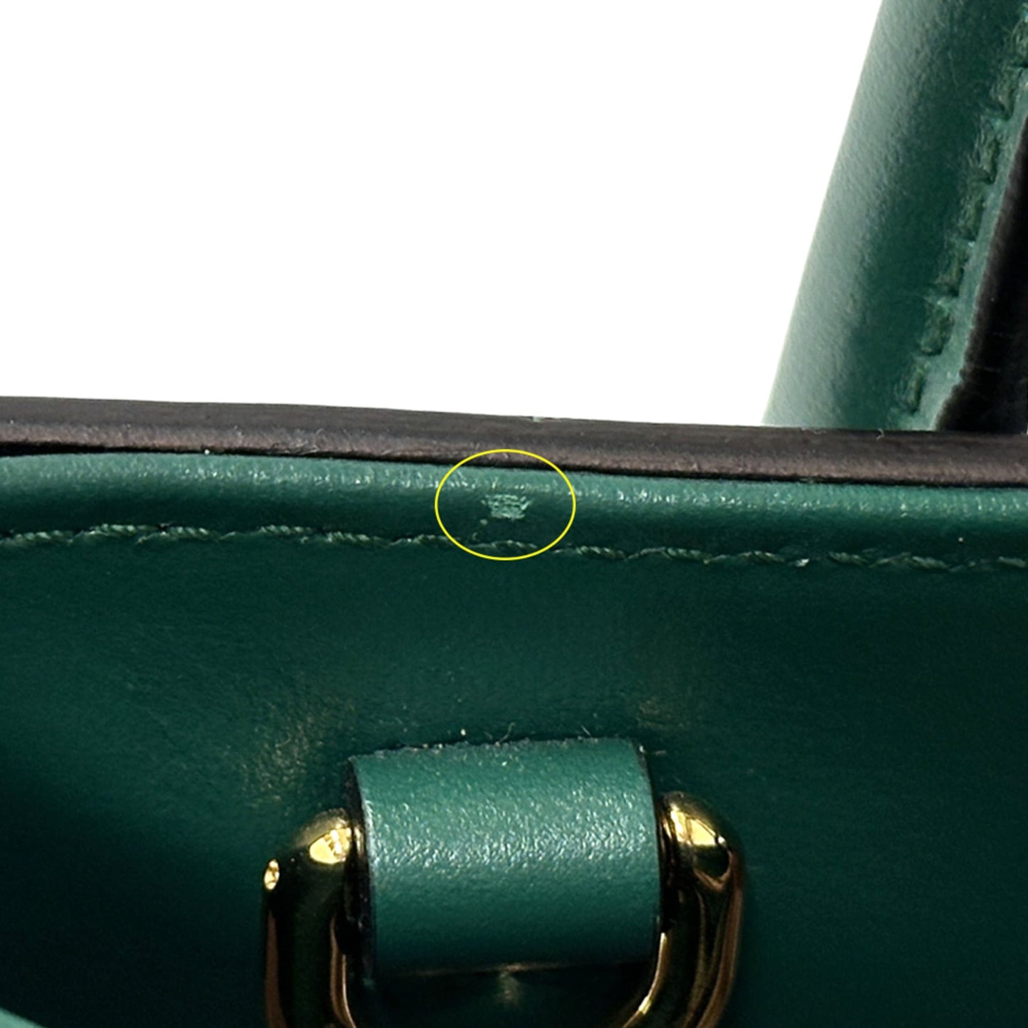 Gucci Green Leather Handbag Shoulder Bag ( )