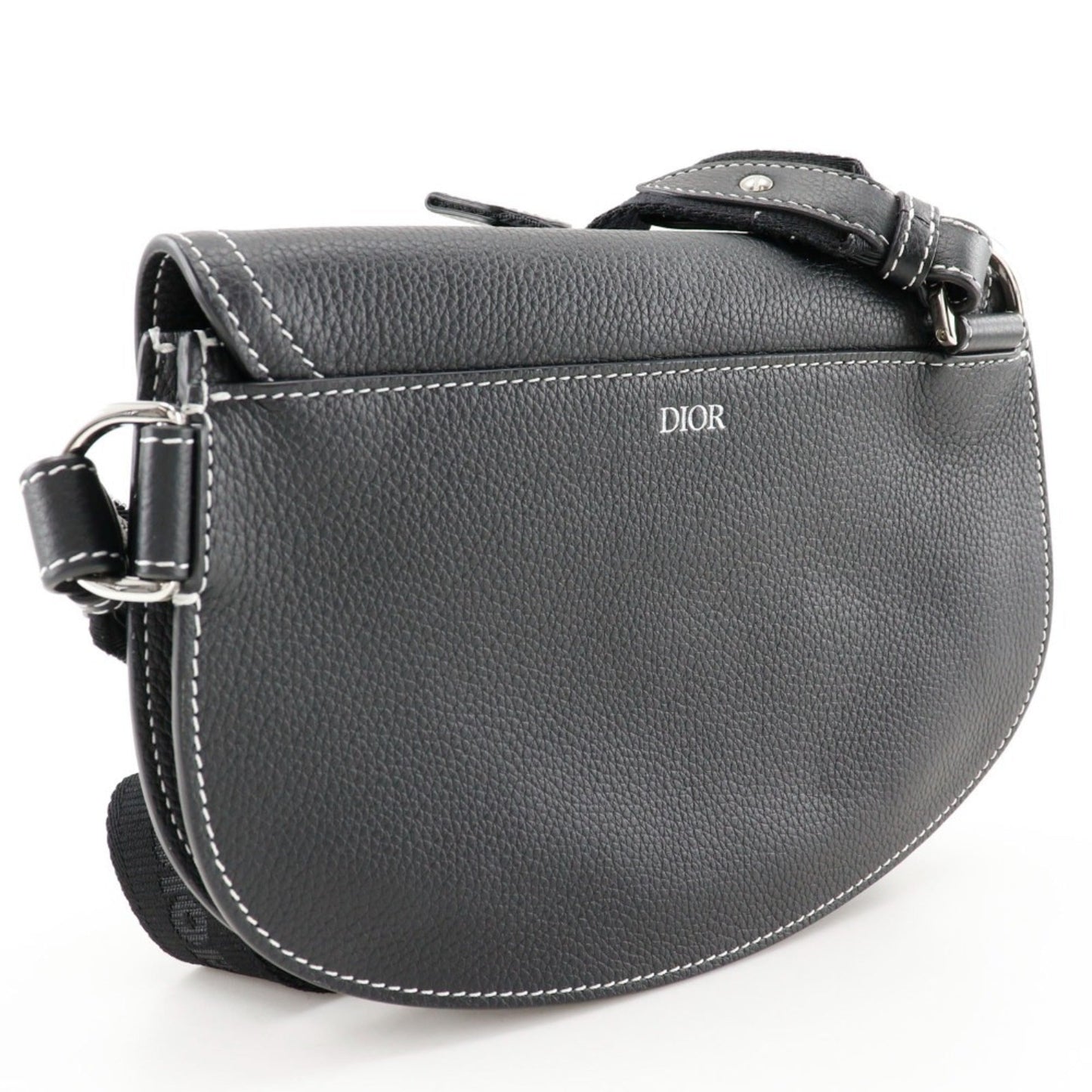 Christian Dior Black Leather Sling Bag ()