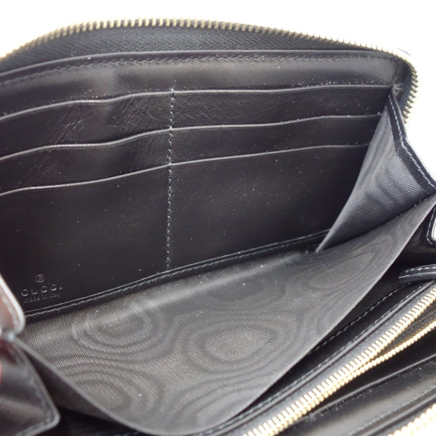 Gucci Black Leather Long Wallet (Bi-Fold) ( )