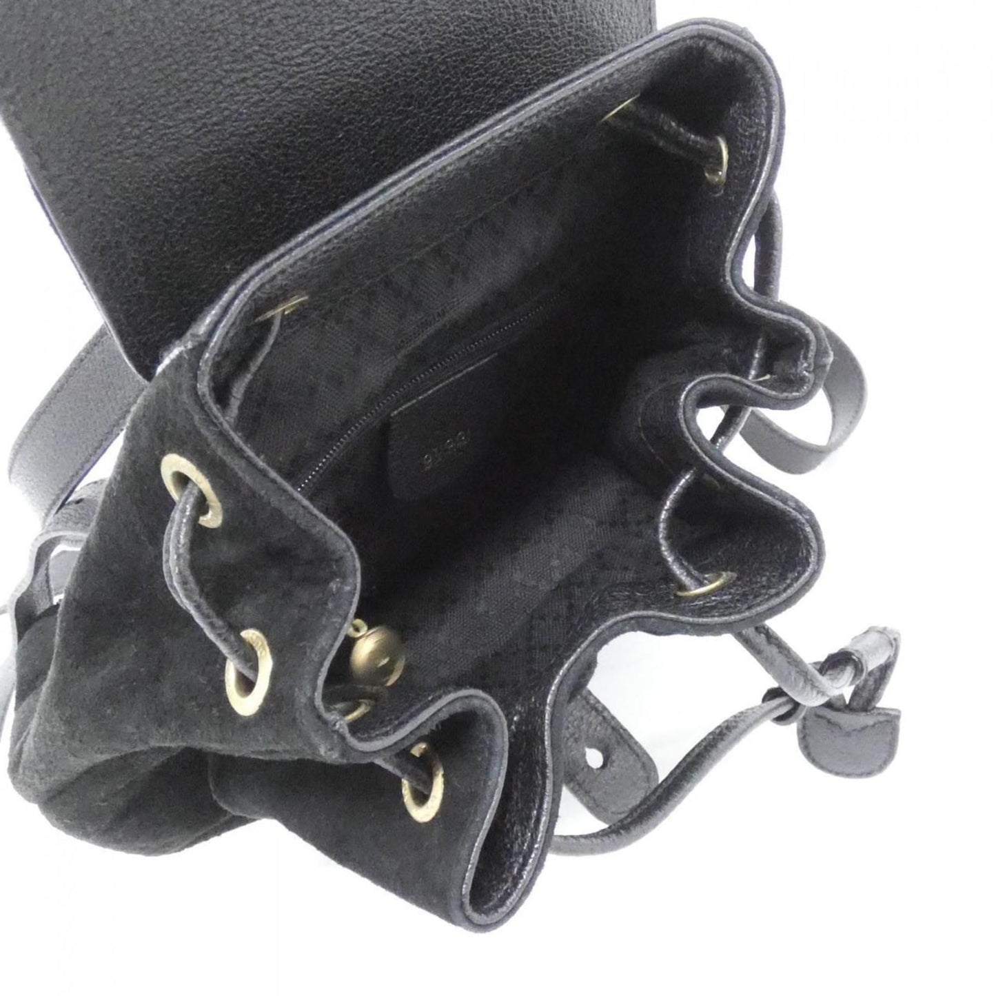 Gucci Black Suede Backpack ( )