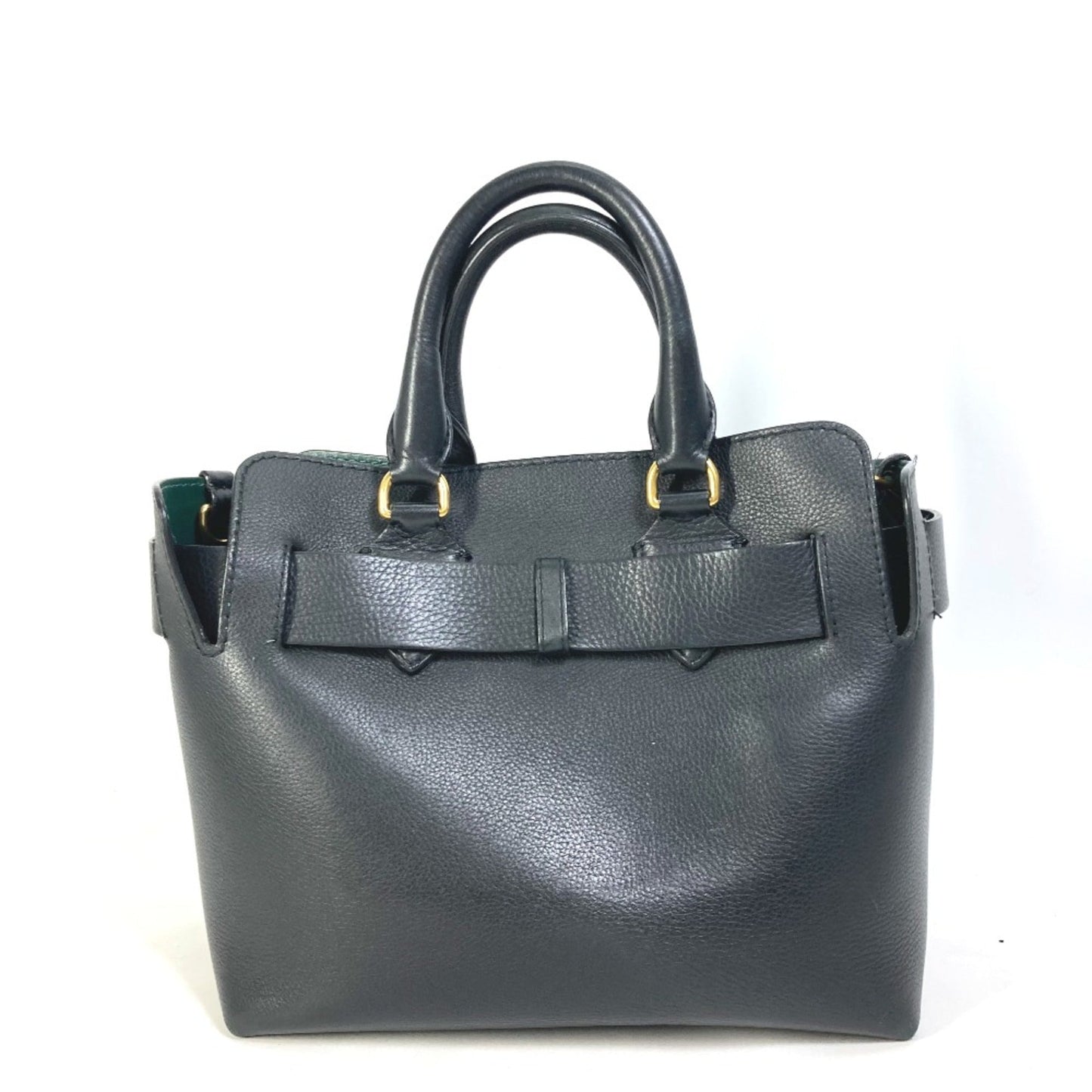 Burberry Black Leather Shoulder Bag ( )