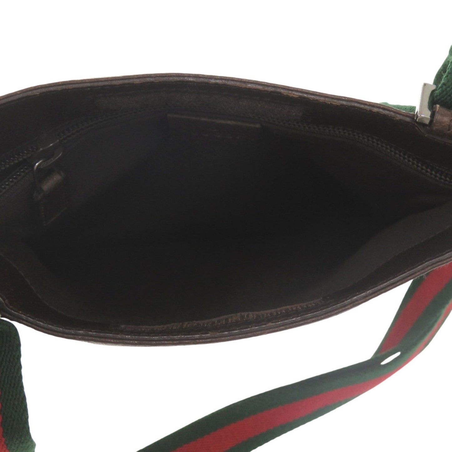 Gucci Brown Green Red Color Gg Canvas Leather Messenger Bag Sling Bag ( )
