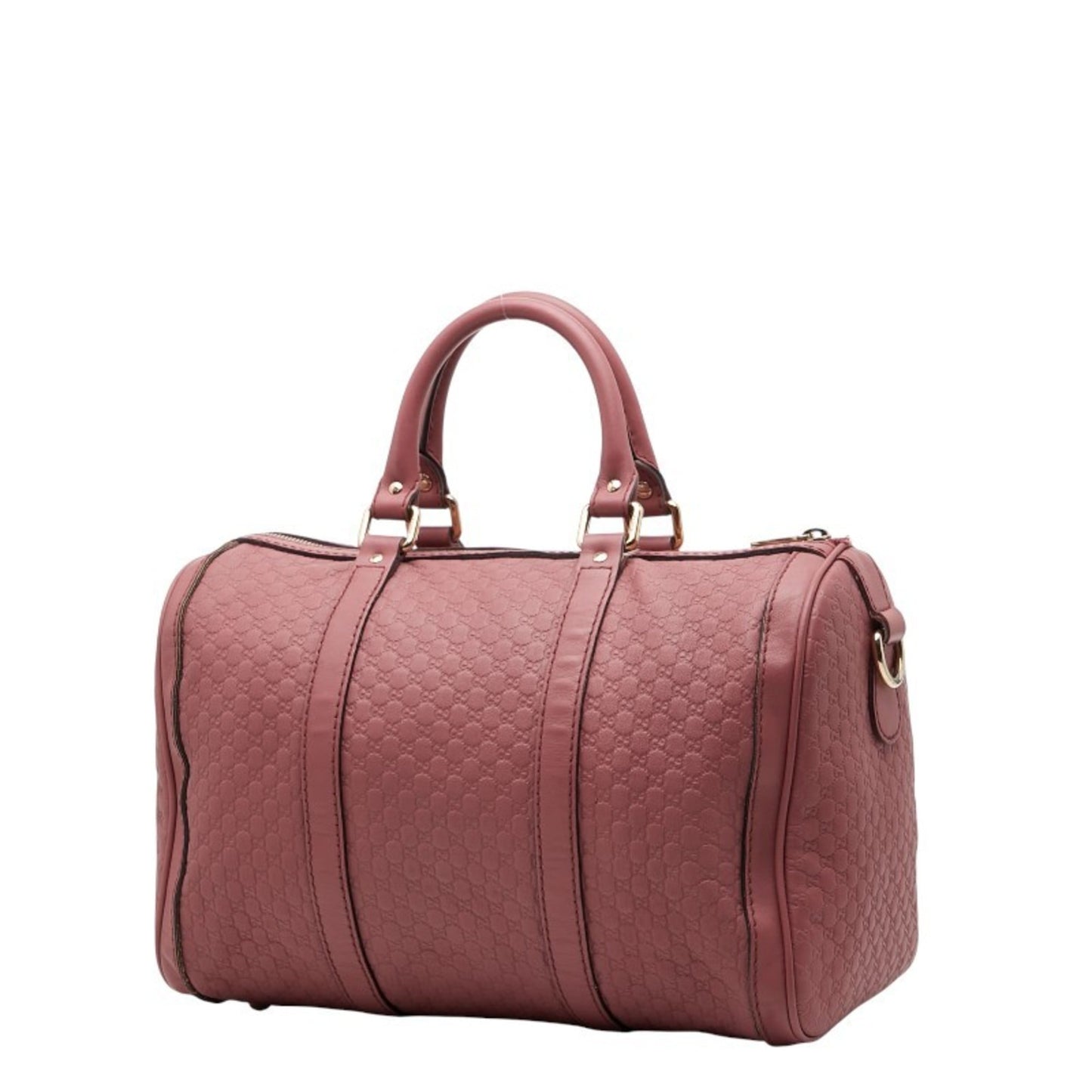 Gucci Pink Leather Boston Bag Shoulder Bag ( )
