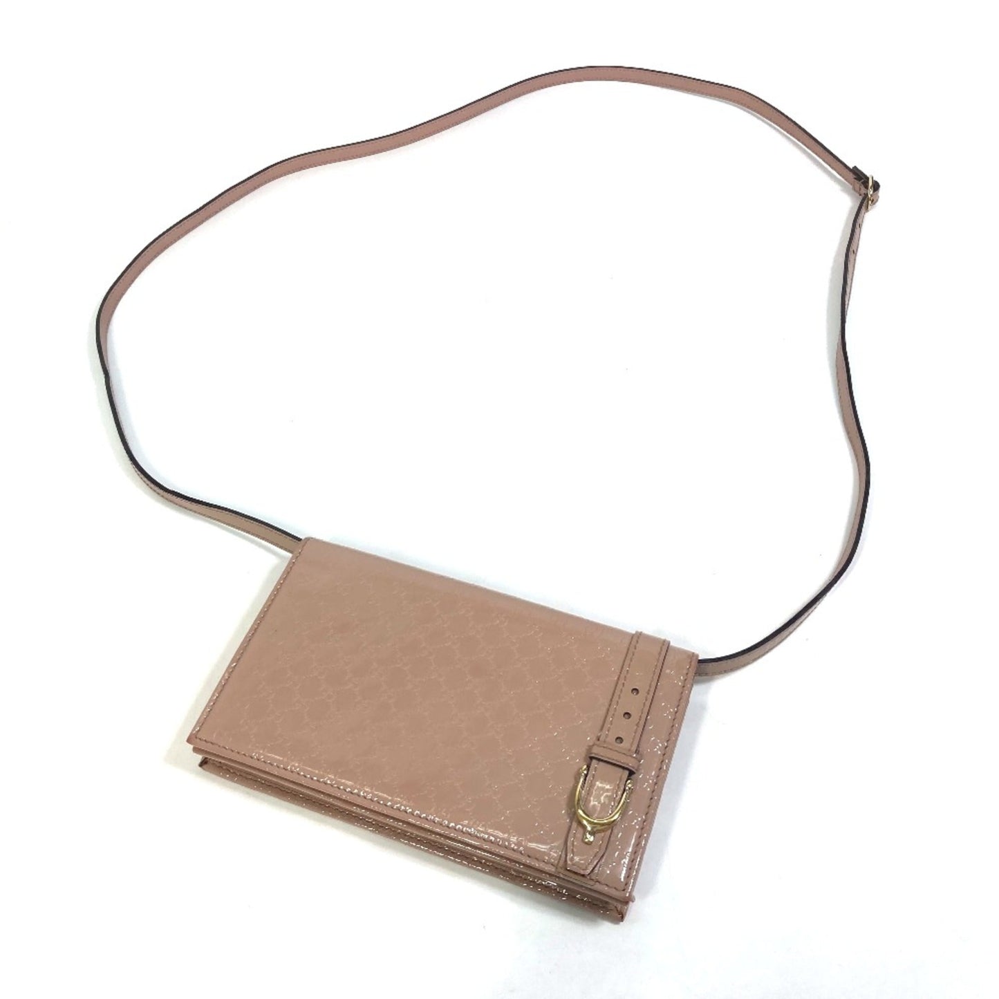 Gucci Beige Patent Leather Shoulder Bag ( )