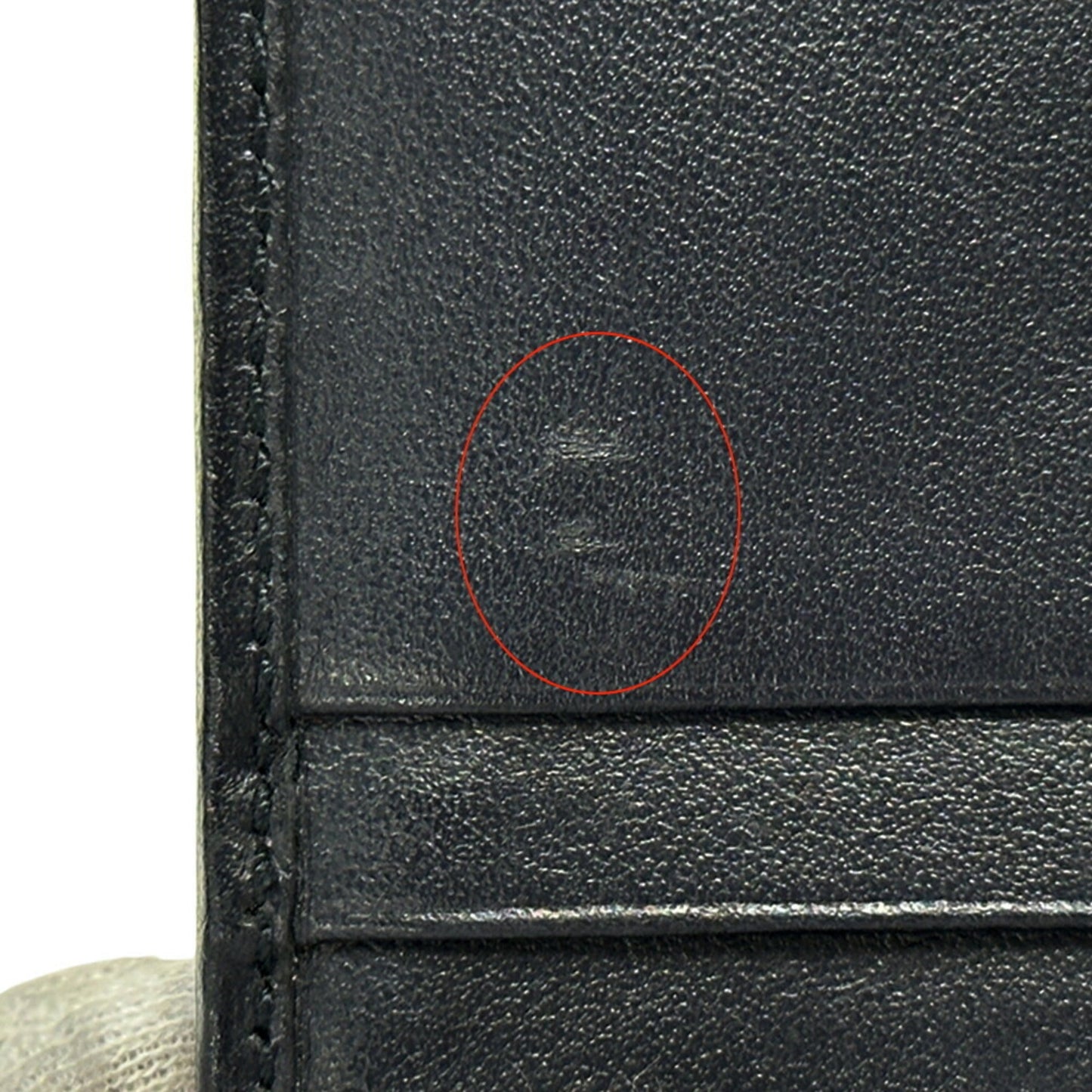 Gucci Beige Navy Canvas Leather Wallet (Bi-Fold) ( )