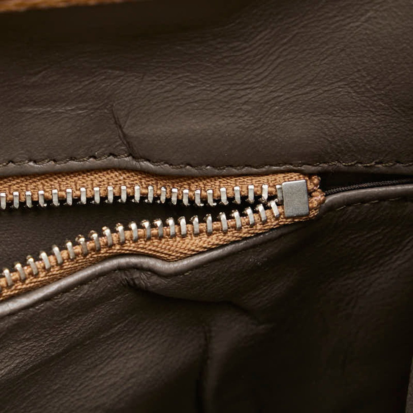 Gucci Brown Leather Handbag Shoulder Bag ( )