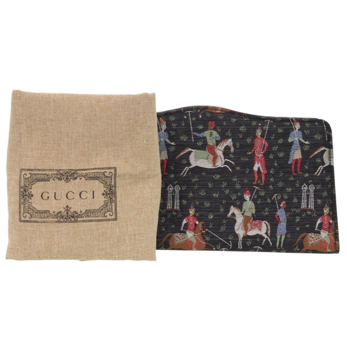 Gucci Black Canvas Clutch Bag ( )