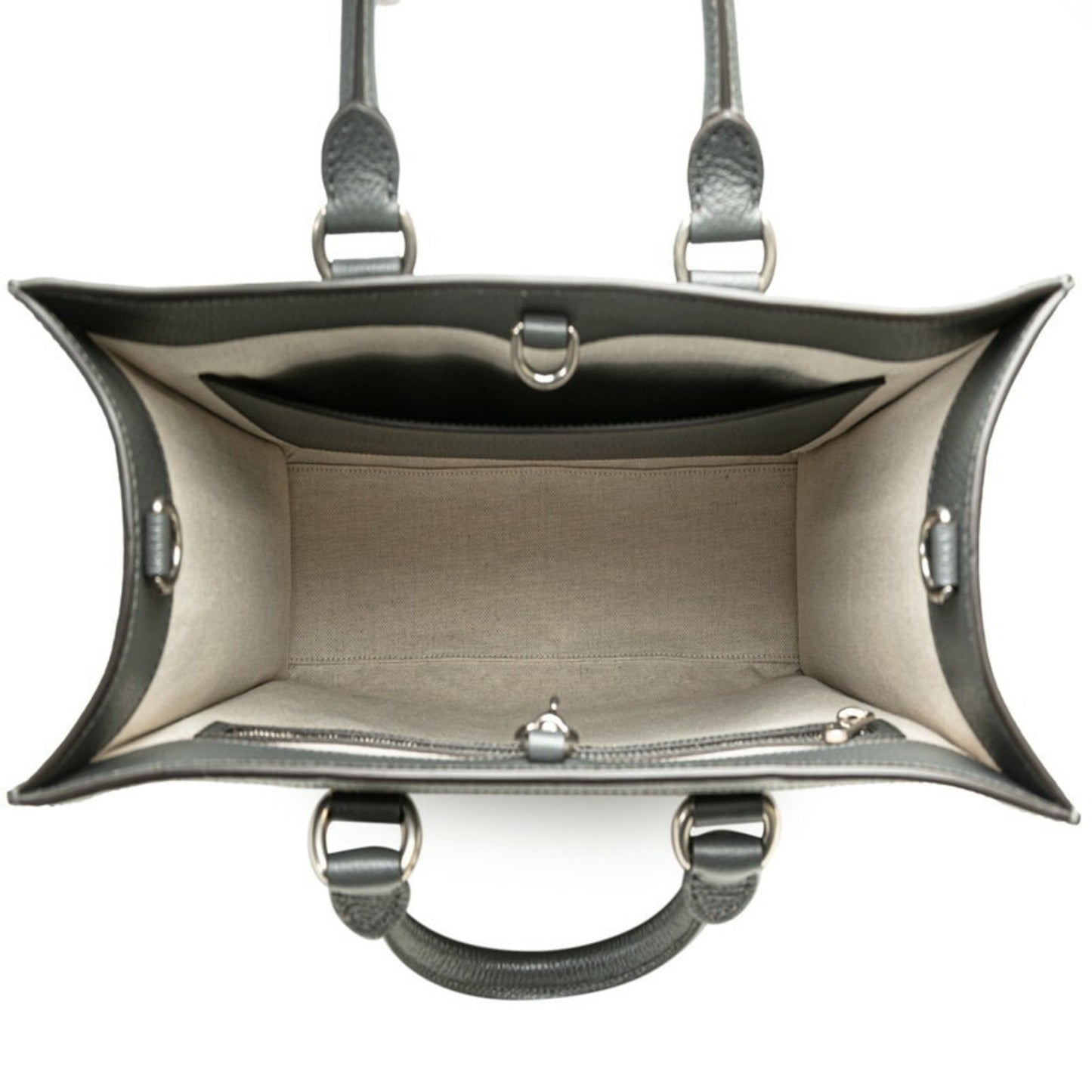 Gucci Gray Pvc Leather Handbag Shoulder Bag ( )