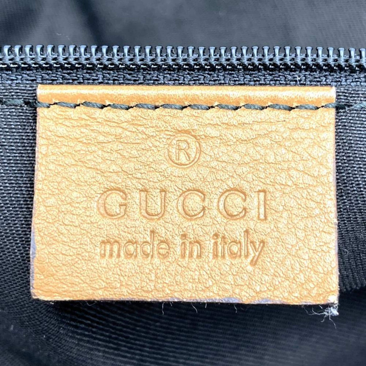 Gucci Brown Canvas Leather Handbag ( )