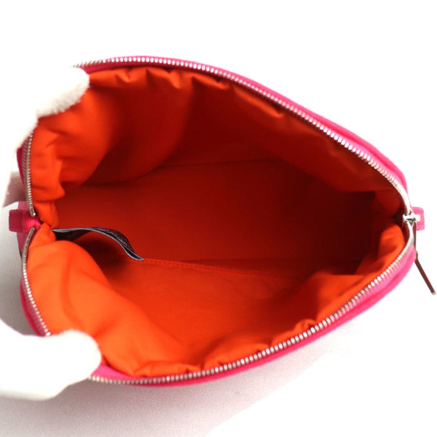 Hermes Pink Cotton Canvas Pouch ( )