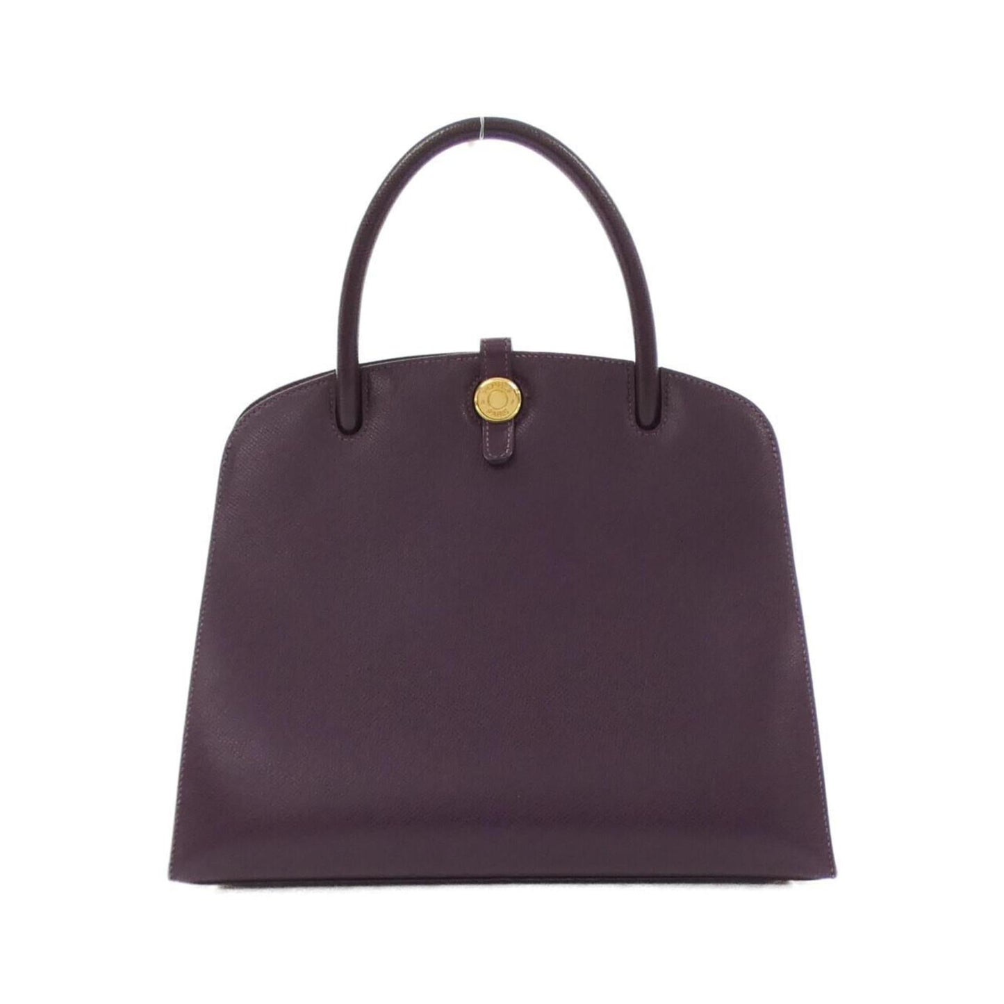 Hermes Purple Raisin Lisse Leather Handbag ( )