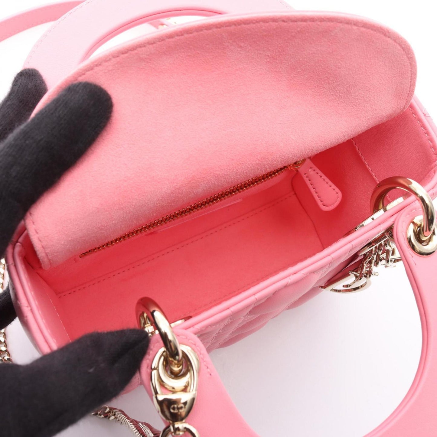 Christian Dior Pink Leather Handbag ()