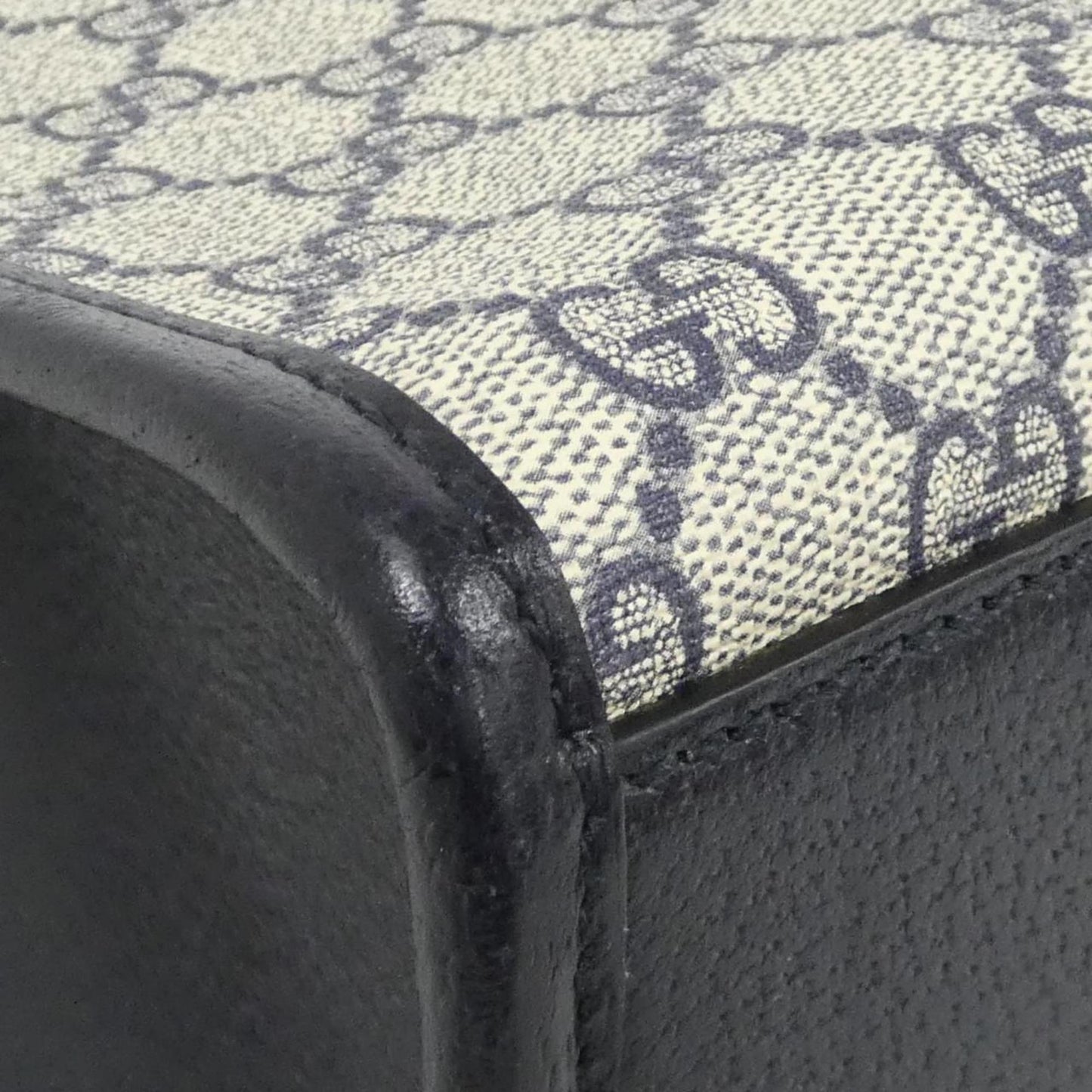 Gucci Beige Blue Gg Supreme Leather Handbag ( )