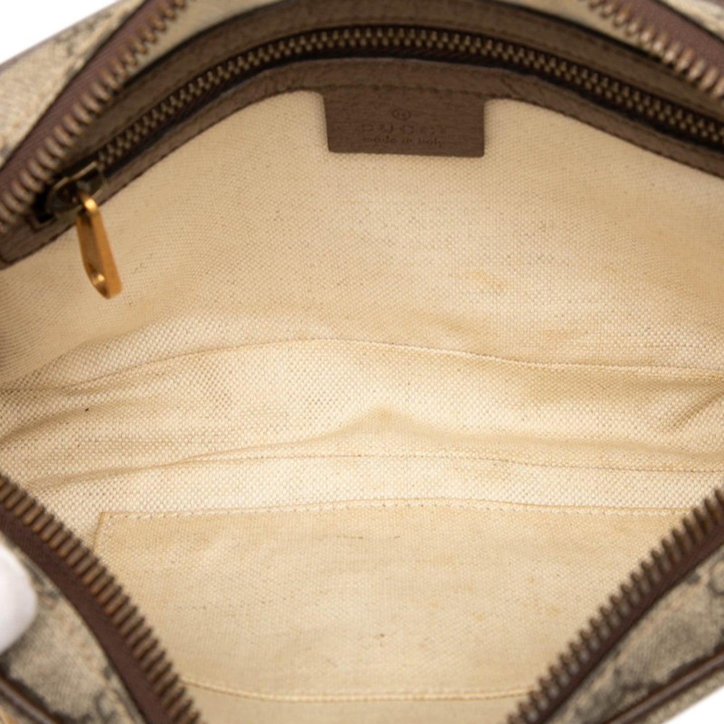 Gucci Beige Brown Pvc Leather Sling Bag ( )