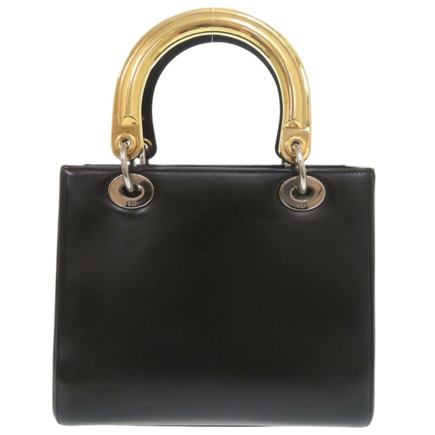Christian Dior Black Multi-Color Leather Handbag Shoulder Bag ()