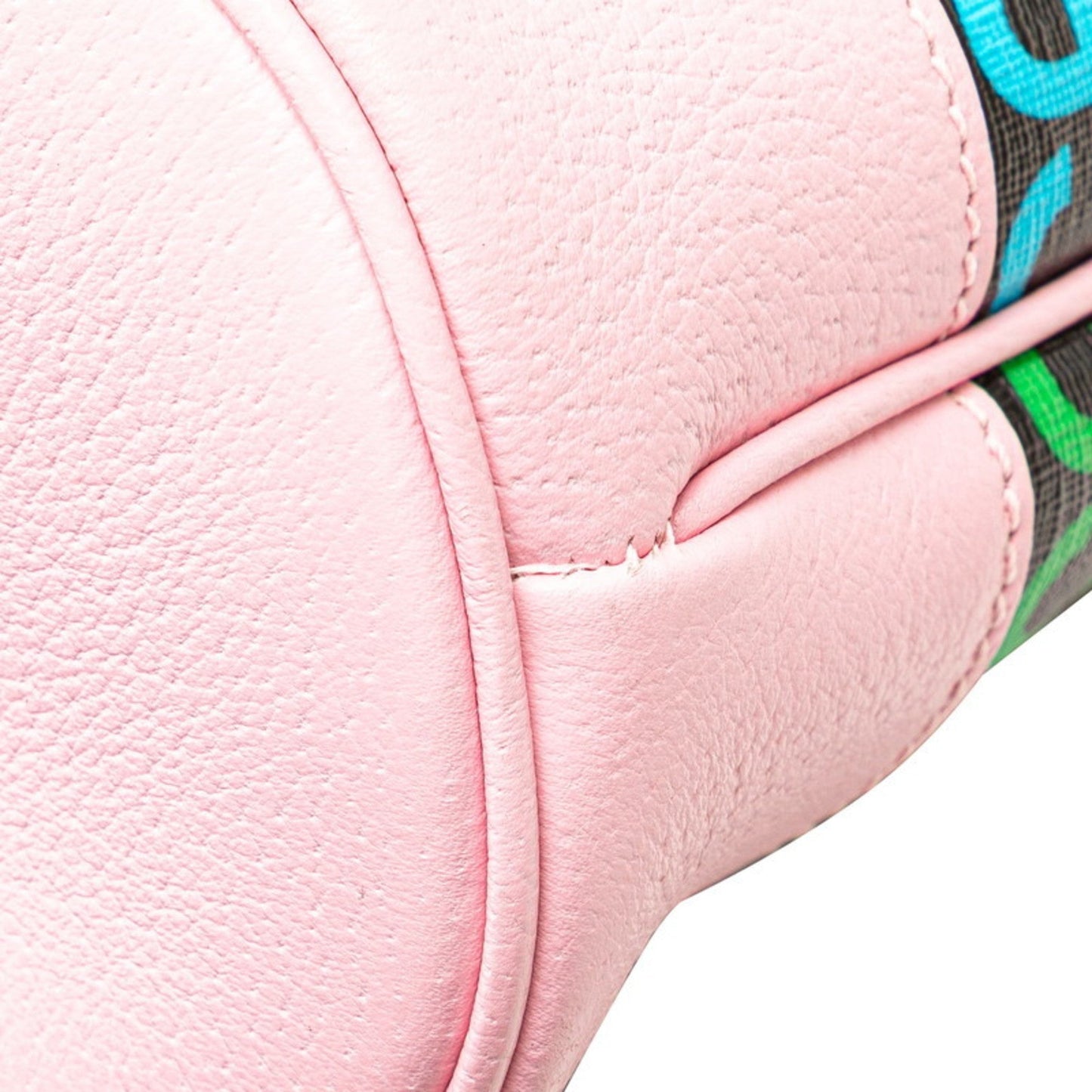 Gucci Black Multi-Color Pink Pvc Leather Shoulder Bag ( )