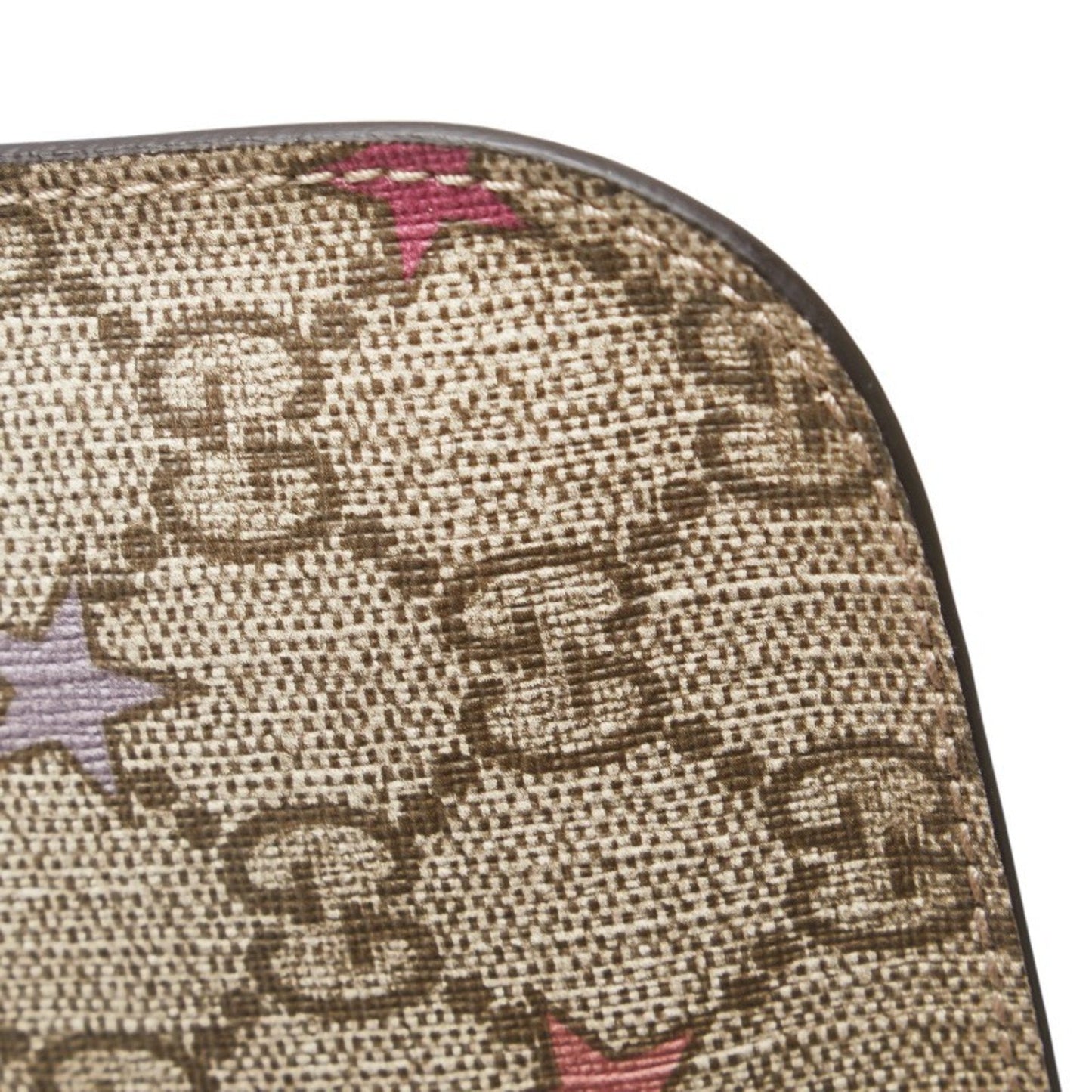 Gucci Beige Pink Pvc Leather Pouch ( )