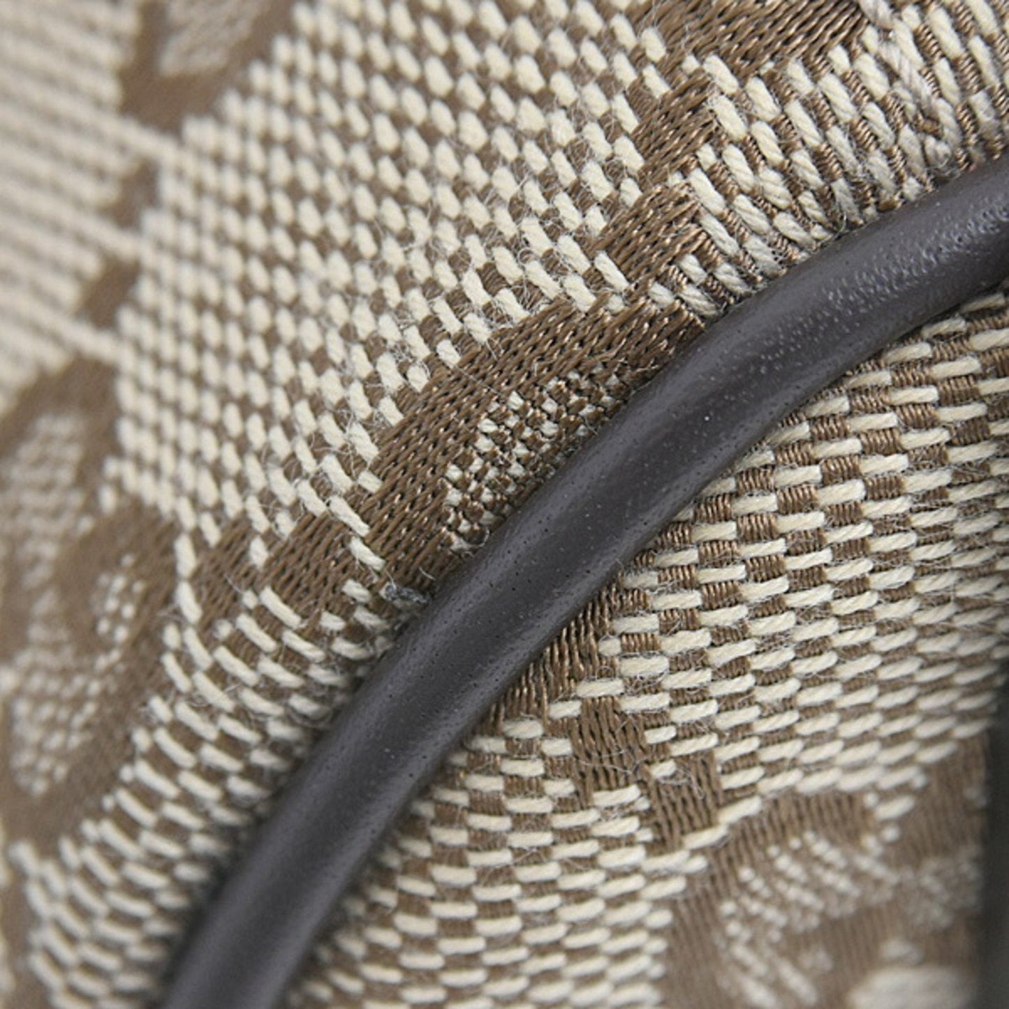 Gucci Gg Canvas Beige Brown Gg Canvas Leather Boston Bag Shoulder Bag ( )