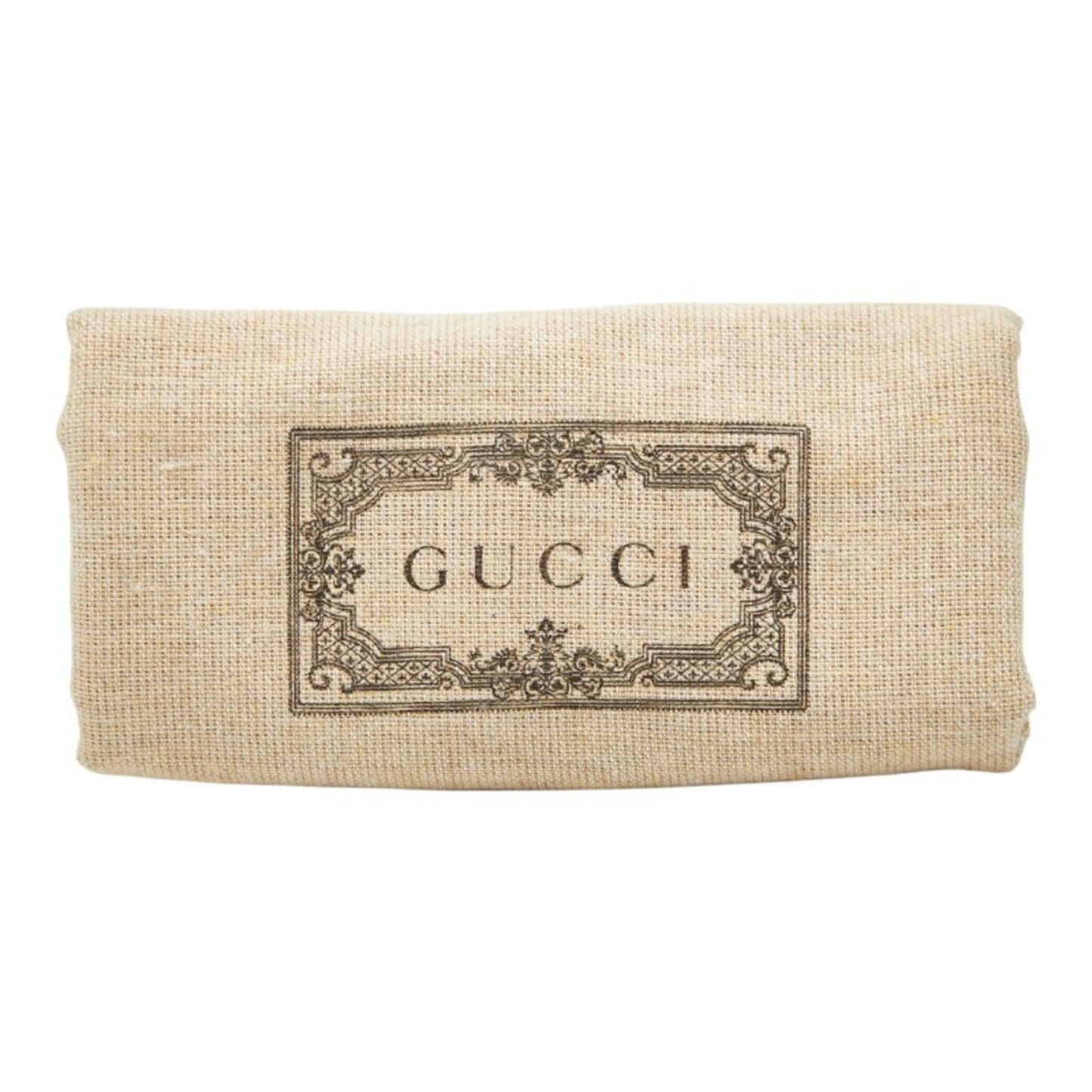 Gucci Beige White Pvc Leather Long Wallet (Bi-Fold) ( )